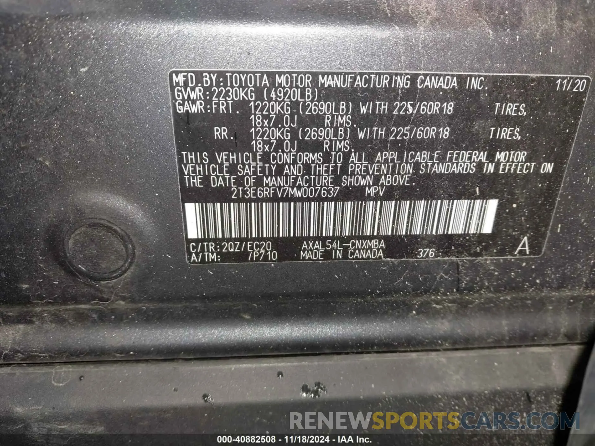 9 Photograph of a damaged car 2T3E6RFV7MW007637 TOYOTA RAV4 HYBRID 2021