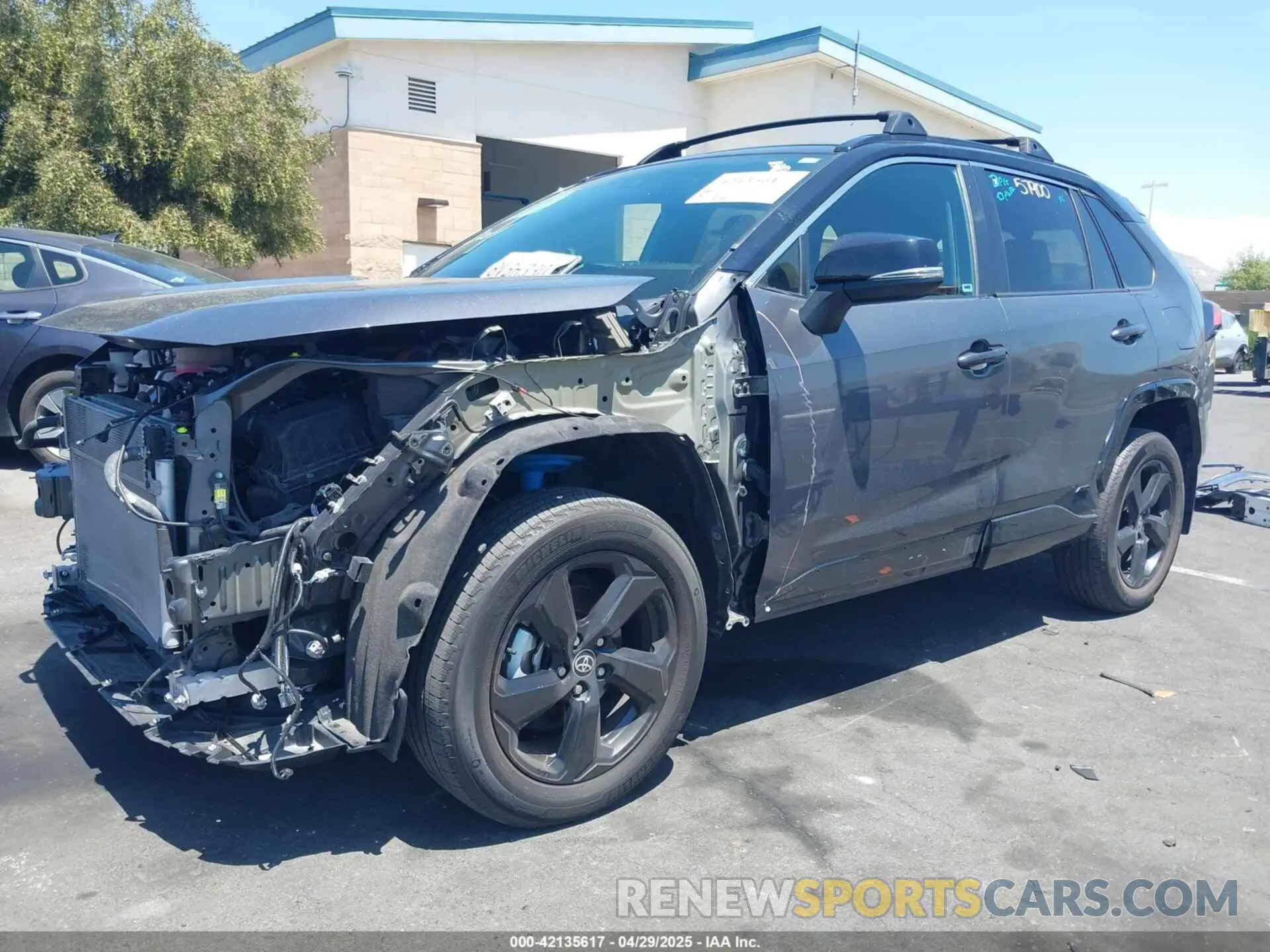 2 Photograph of a damaged car 2T3E6RFVXMW016803 TOYOTA RAV4 HYBRID 2021