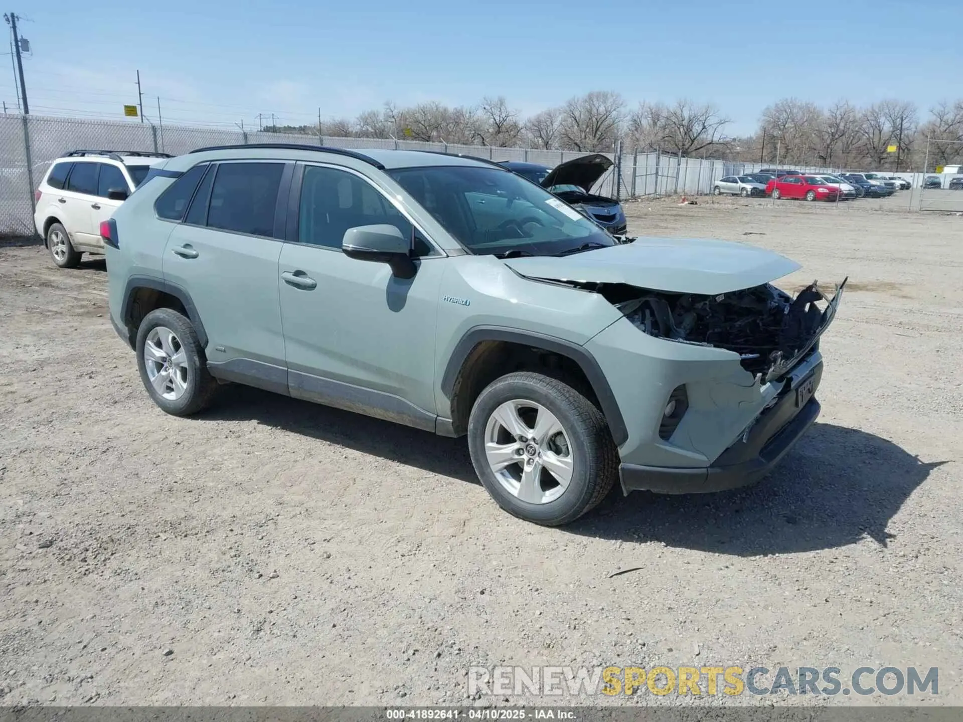 1 Photograph of a damaged car 2T3RWRFV4MW110189 TOYOTA RAV4 HYBRID 2021