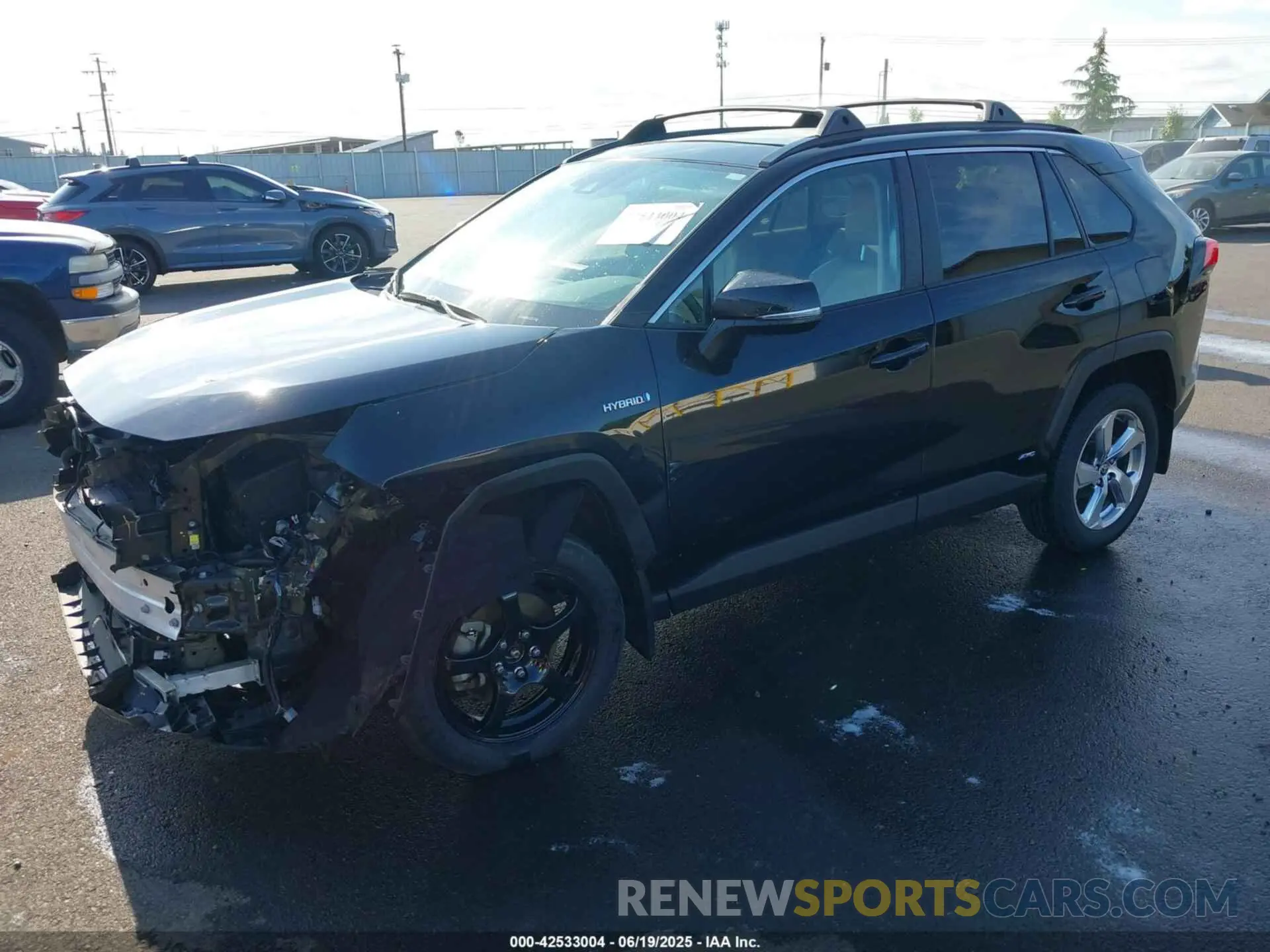 2 Photograph of a damaged car 4T3B6RFVXMU040585 TOYOTA RAV4 HYBRID 2021