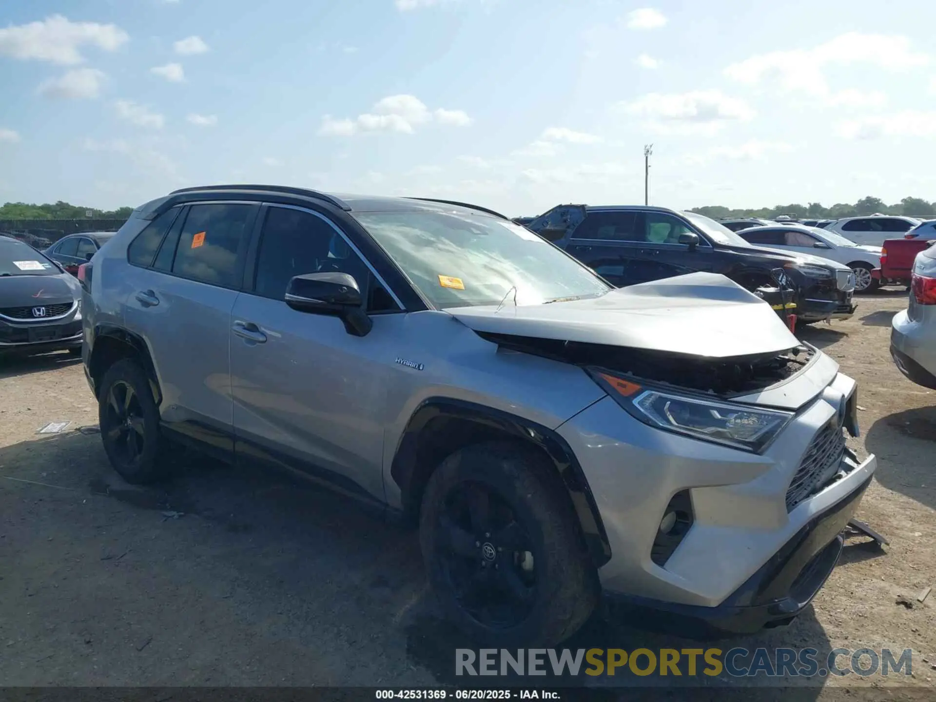 1 Photograph of a damaged car 4T3E6RFV3MU043387 TOYOTA RAV4 HYBRID 2021