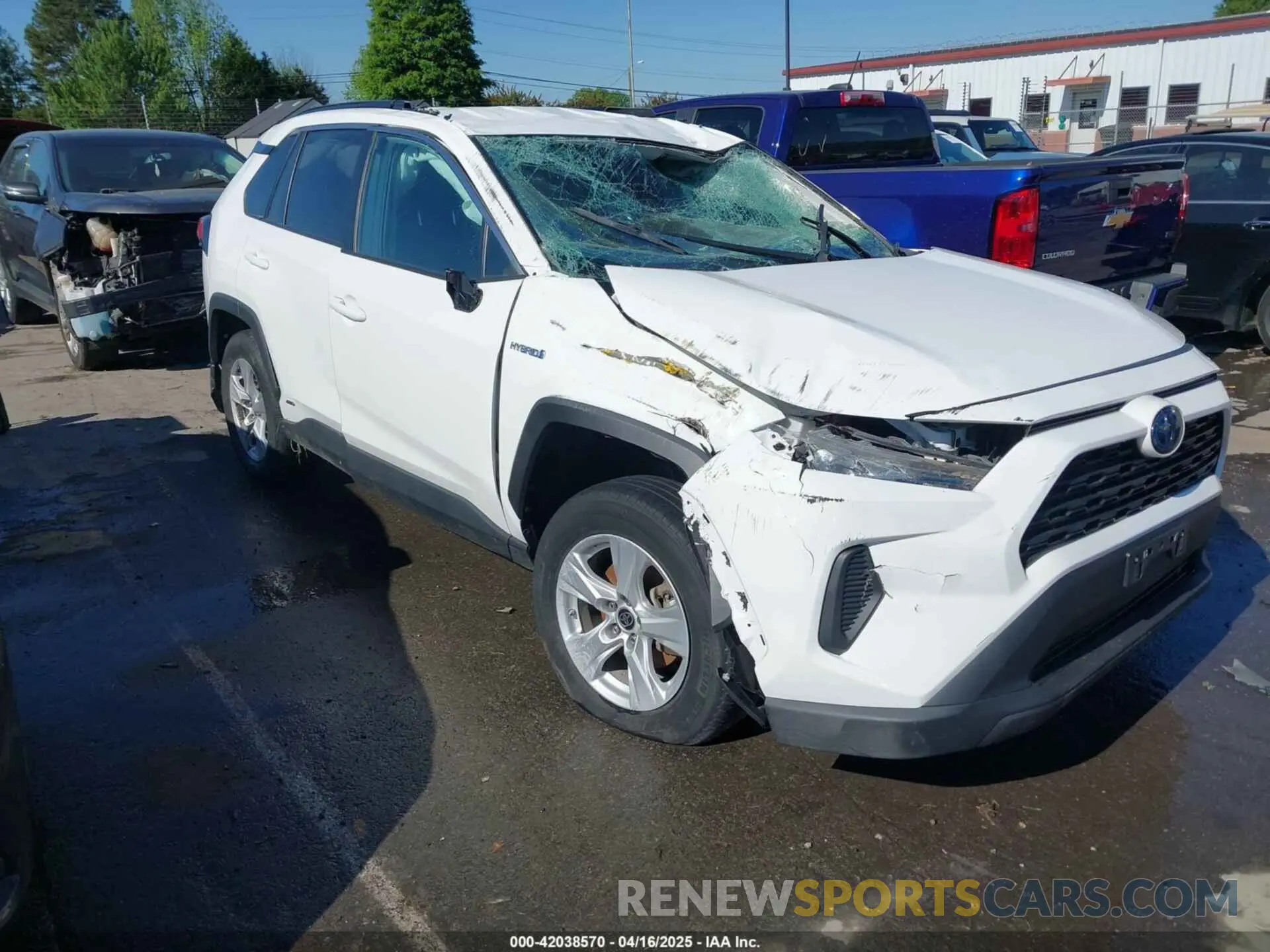 1 Photograph of a damaged car 4T3LWRFV1MU021248 TOYOTA RAV4 HYBRID 2021