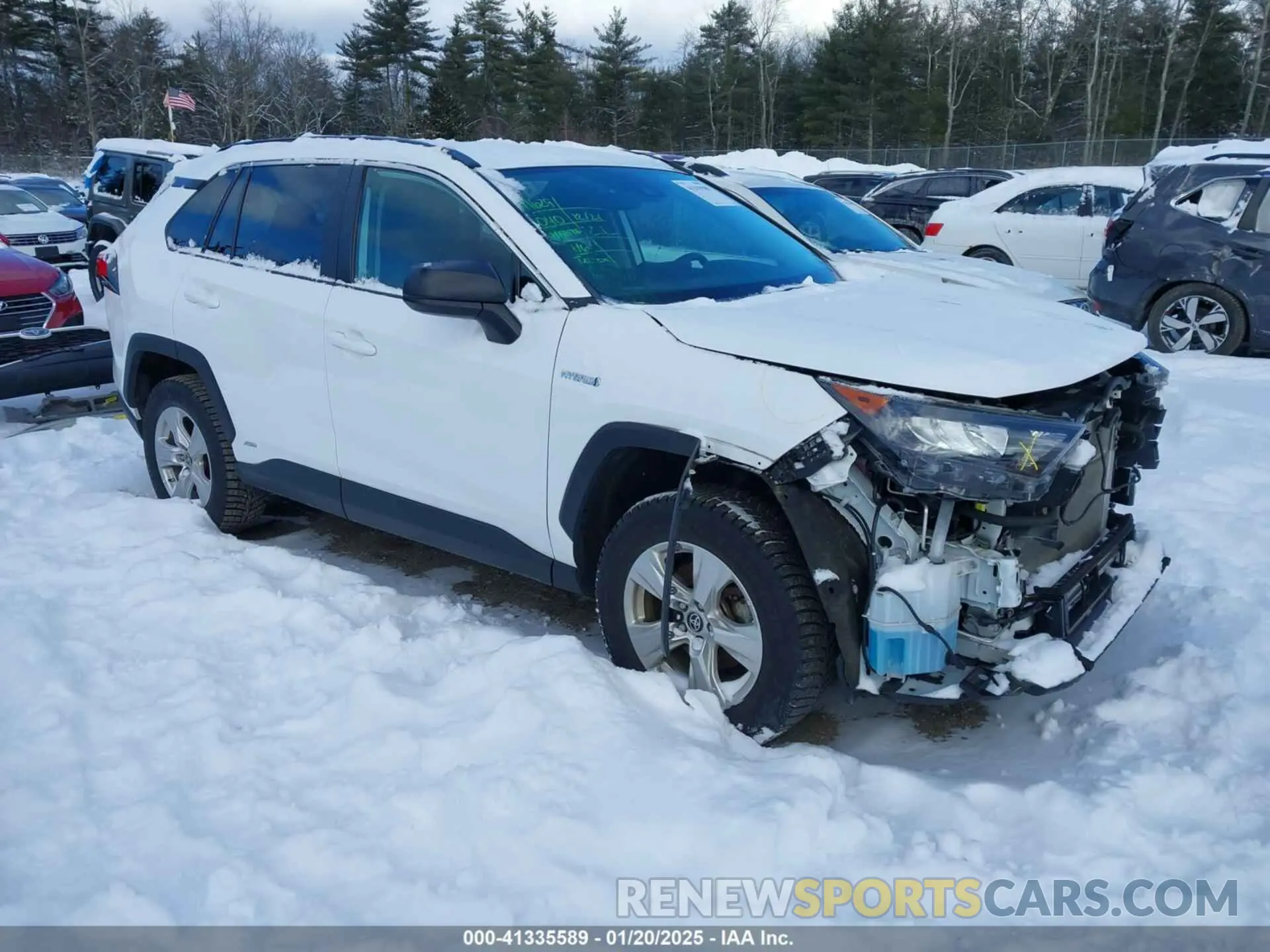 1 Photograph of a damaged car 4T3LWRFV9MU047628 TOYOTA RAV4 HYBRID 2021
