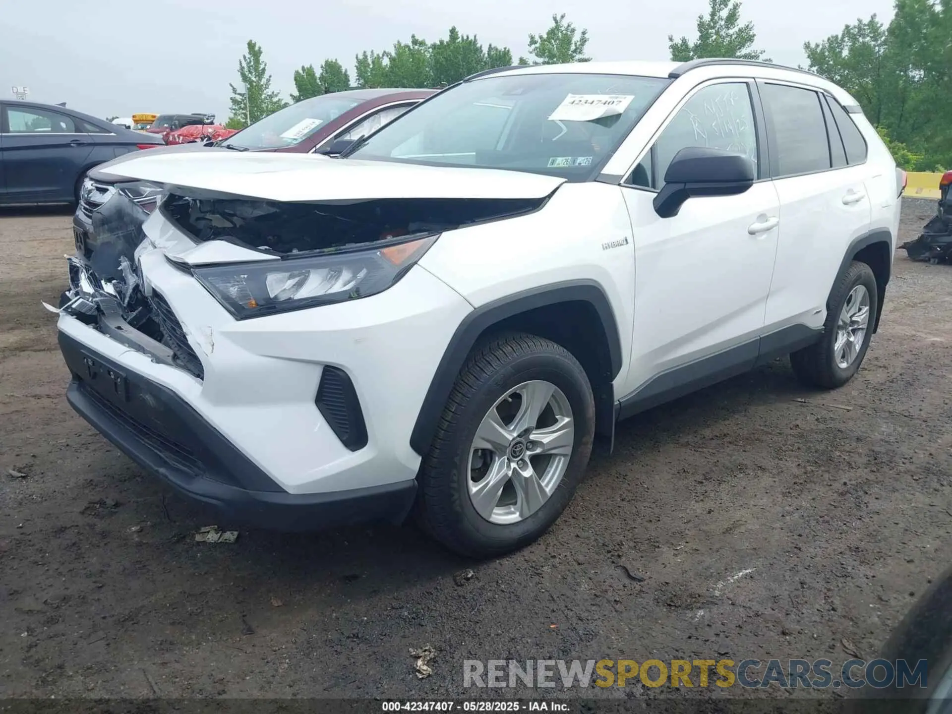 2 Photograph of a damaged car 4T3LWRFVXMU025282 TOYOTA RAV4 HYBRID 2021