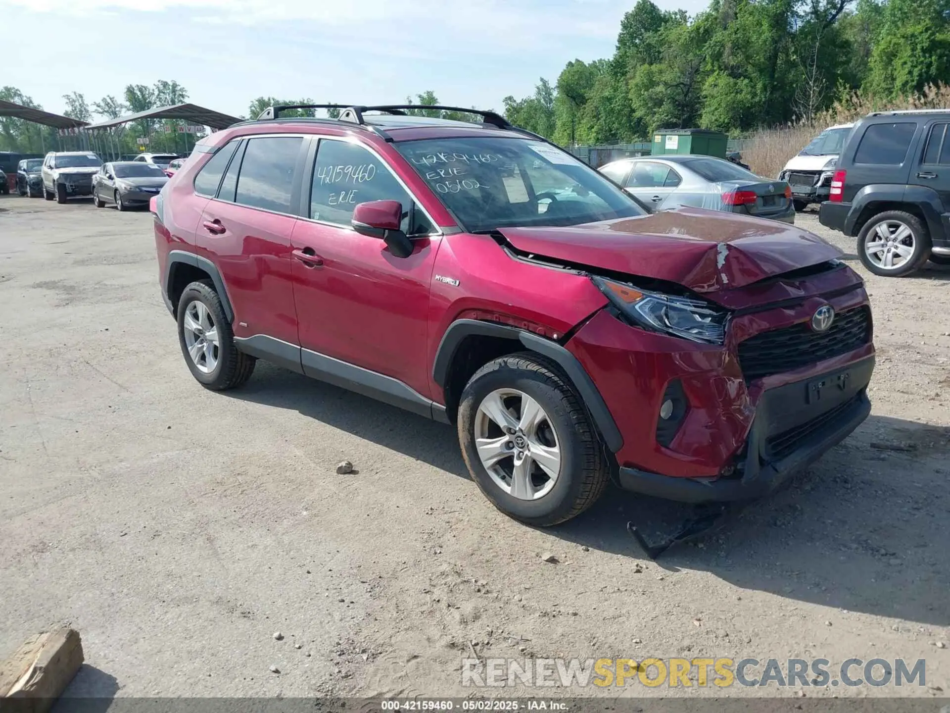 1 Photograph of a damaged car 4T3R6RFV8MU030460 TOYOTA RAV4 HYBRID 2021