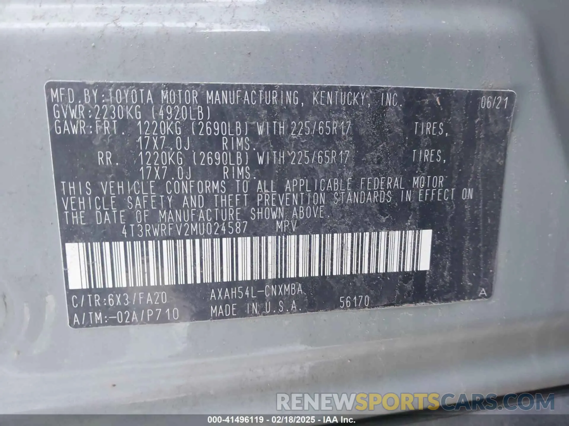9 Photograph of a damaged car 4T3RWRFV2MU024587 TOYOTA RAV4 HYBRID 2021