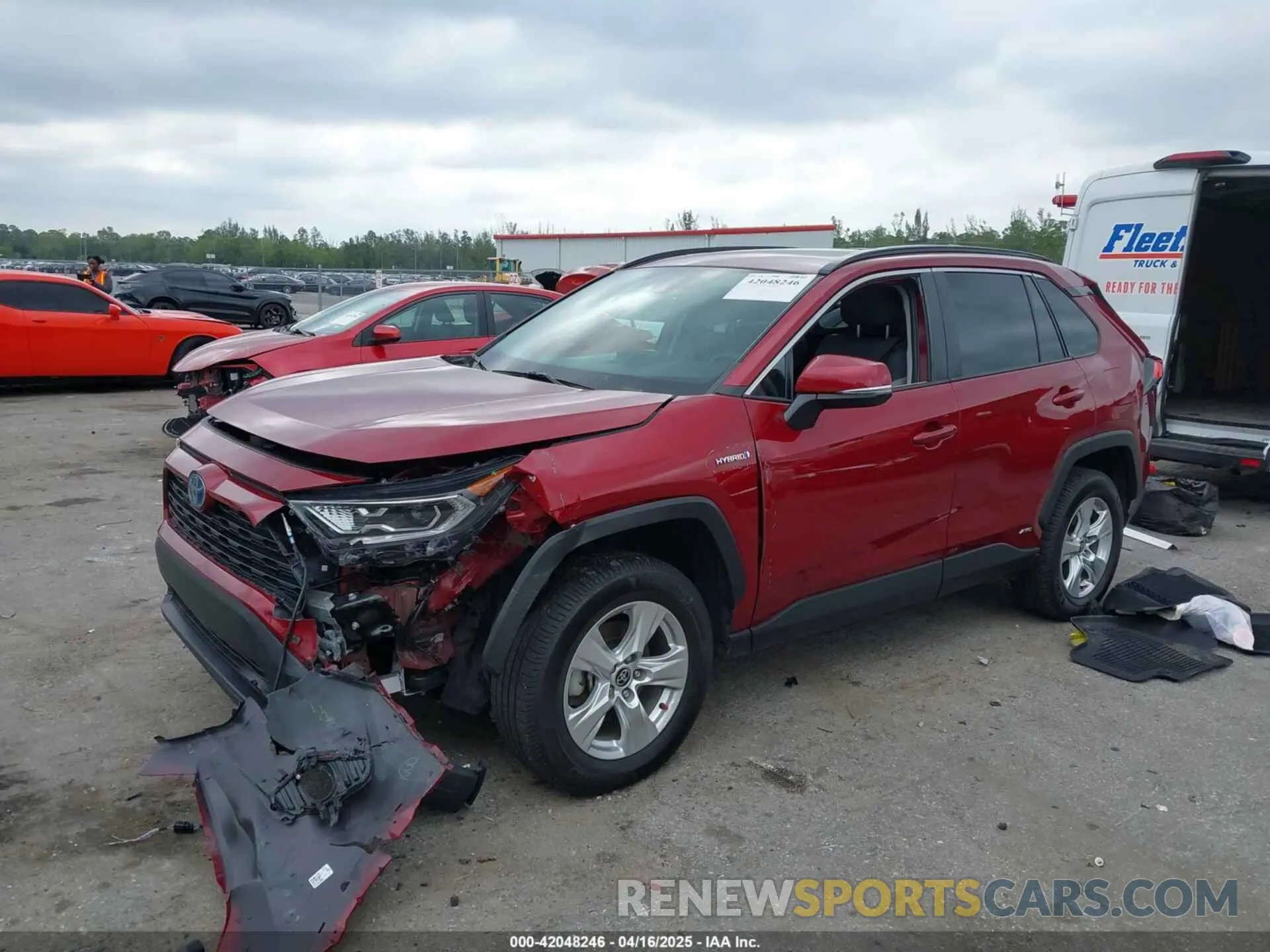 2 Photograph of a damaged car 4T3RWRFV4MU044341 TOYOTA RAV4 HYBRID 2021