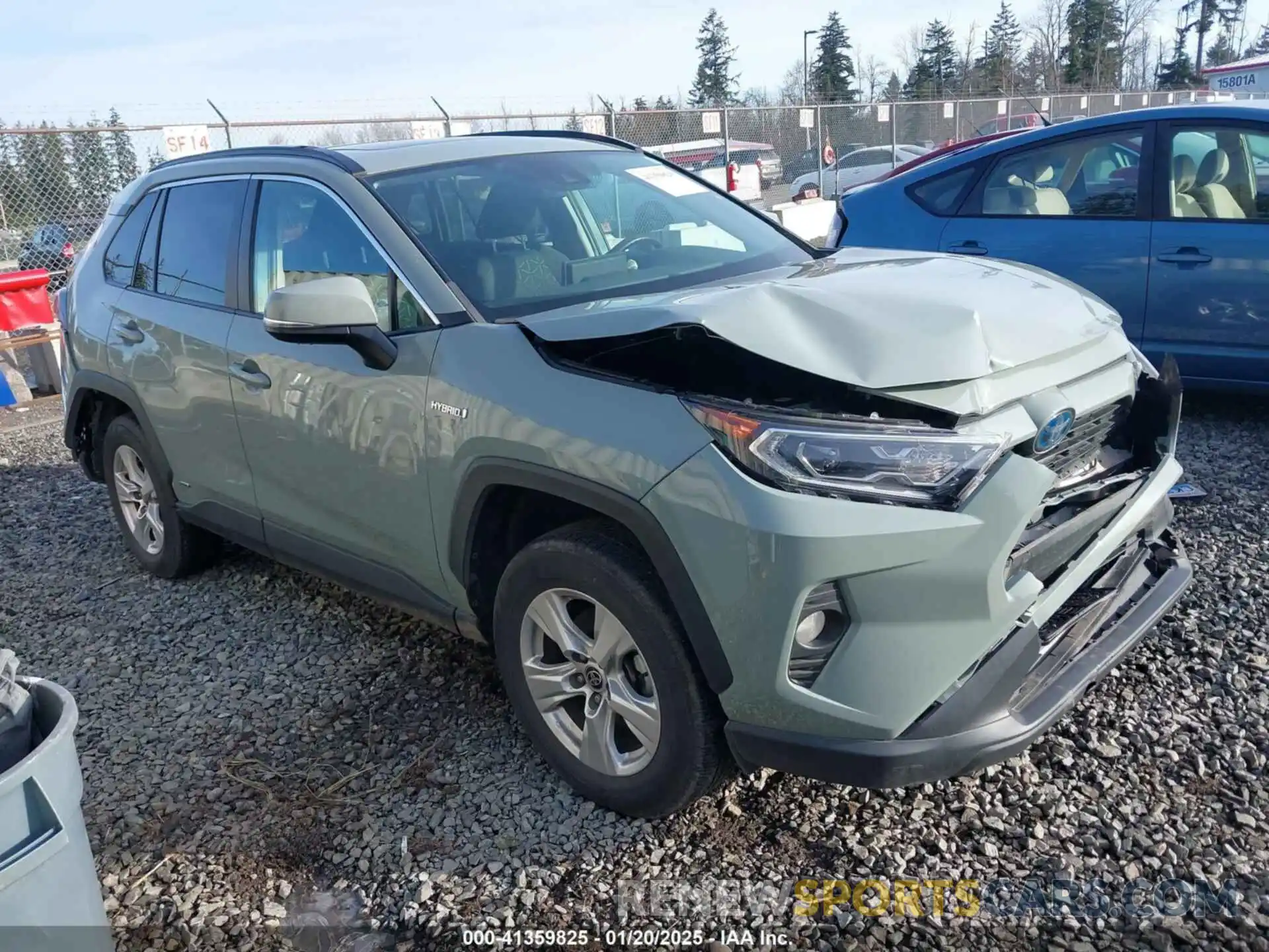 1 Photograph of a damaged car 4T3RWRFV5MU038693 TOYOTA RAV4 HYBRID 2021