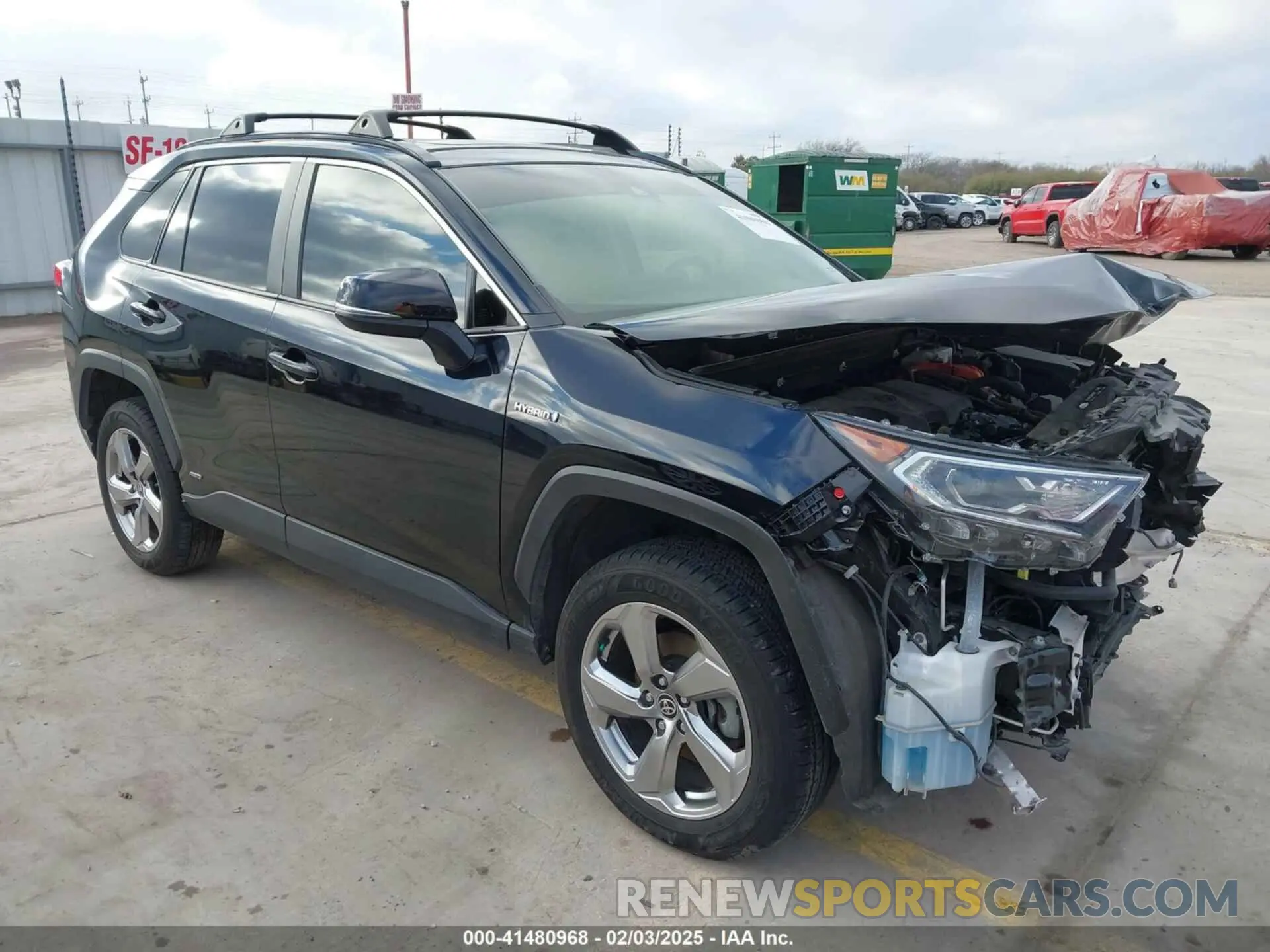 1 Photograph of a damaged car JTMB6RFVXMD039689 TOYOTA RAV4 HYBRID 2021