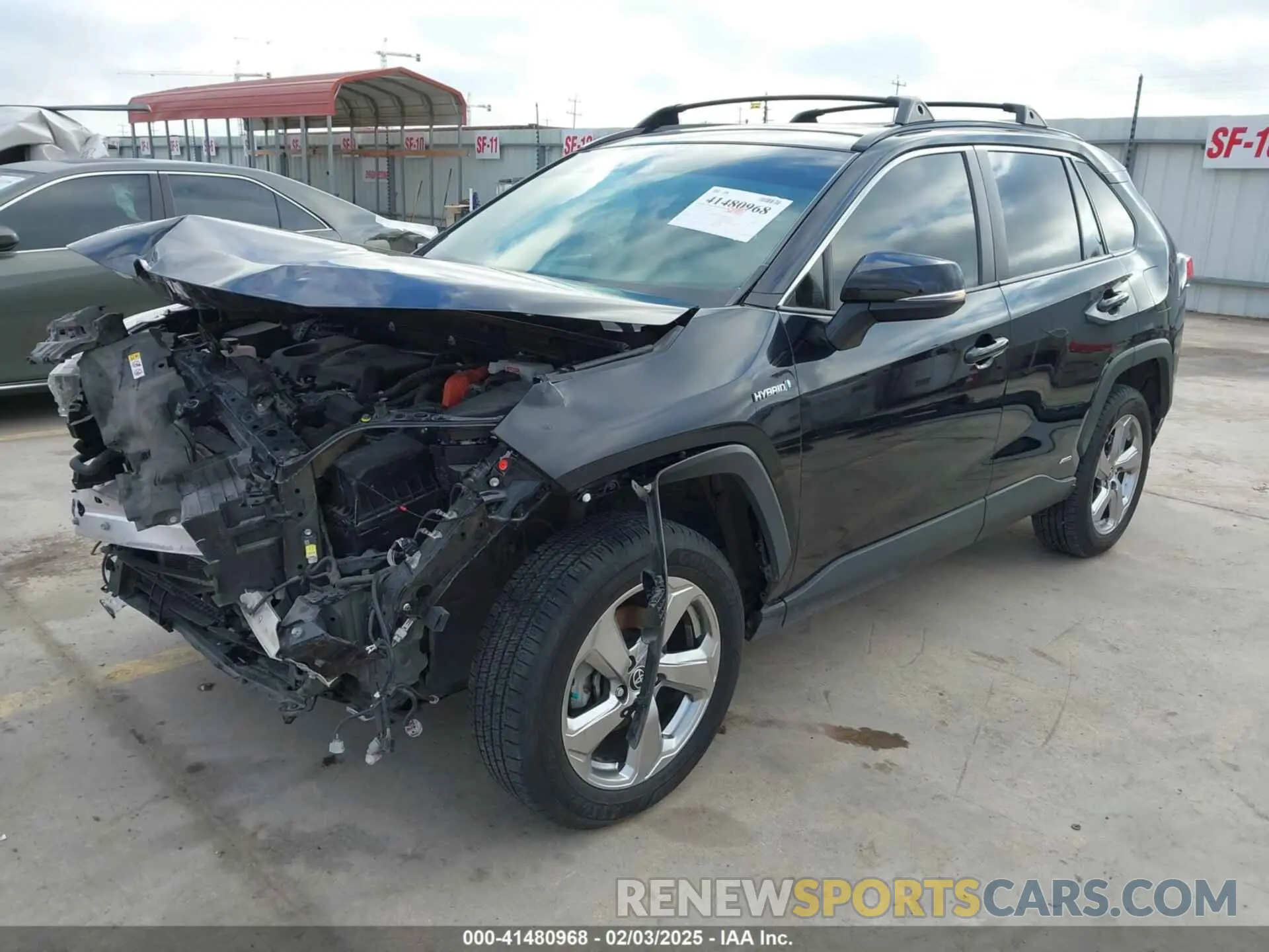 2 Photograph of a damaged car JTMB6RFVXMD039689 TOYOTA RAV4 HYBRID 2021