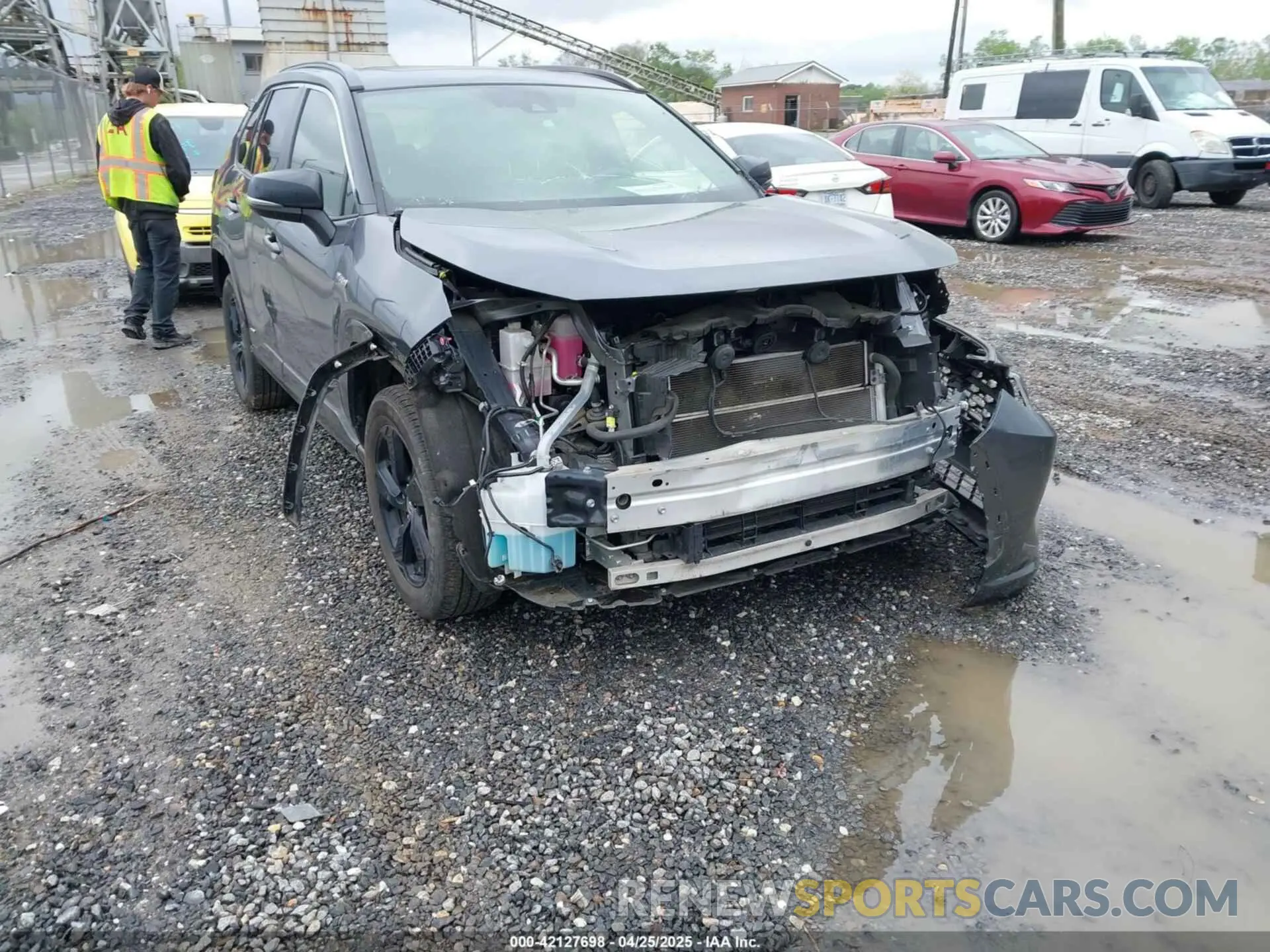 1 Photograph of a damaged car JTME6RFV0MD515817 TOYOTA RAV4 HYBRID 2021
