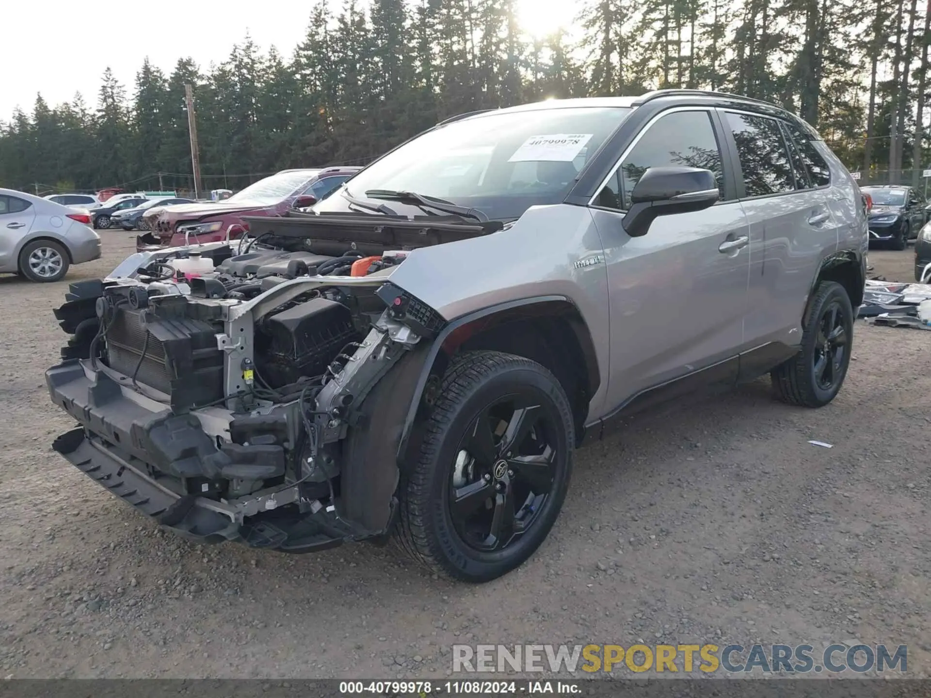 2 Photograph of a damaged car JTME6RFV0MJ011303 TOYOTA RAV4 HYBRID 2021