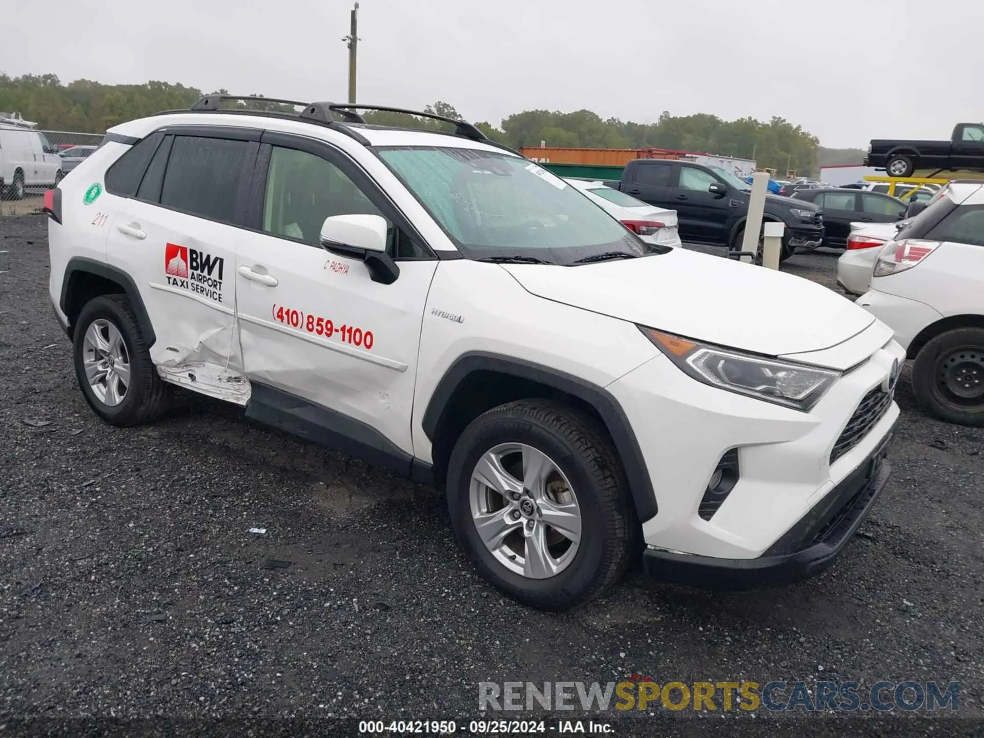 1 Photograph of a damaged car JTMR6RFV0MD011625 TOYOTA RAV4 HYBRID 2021