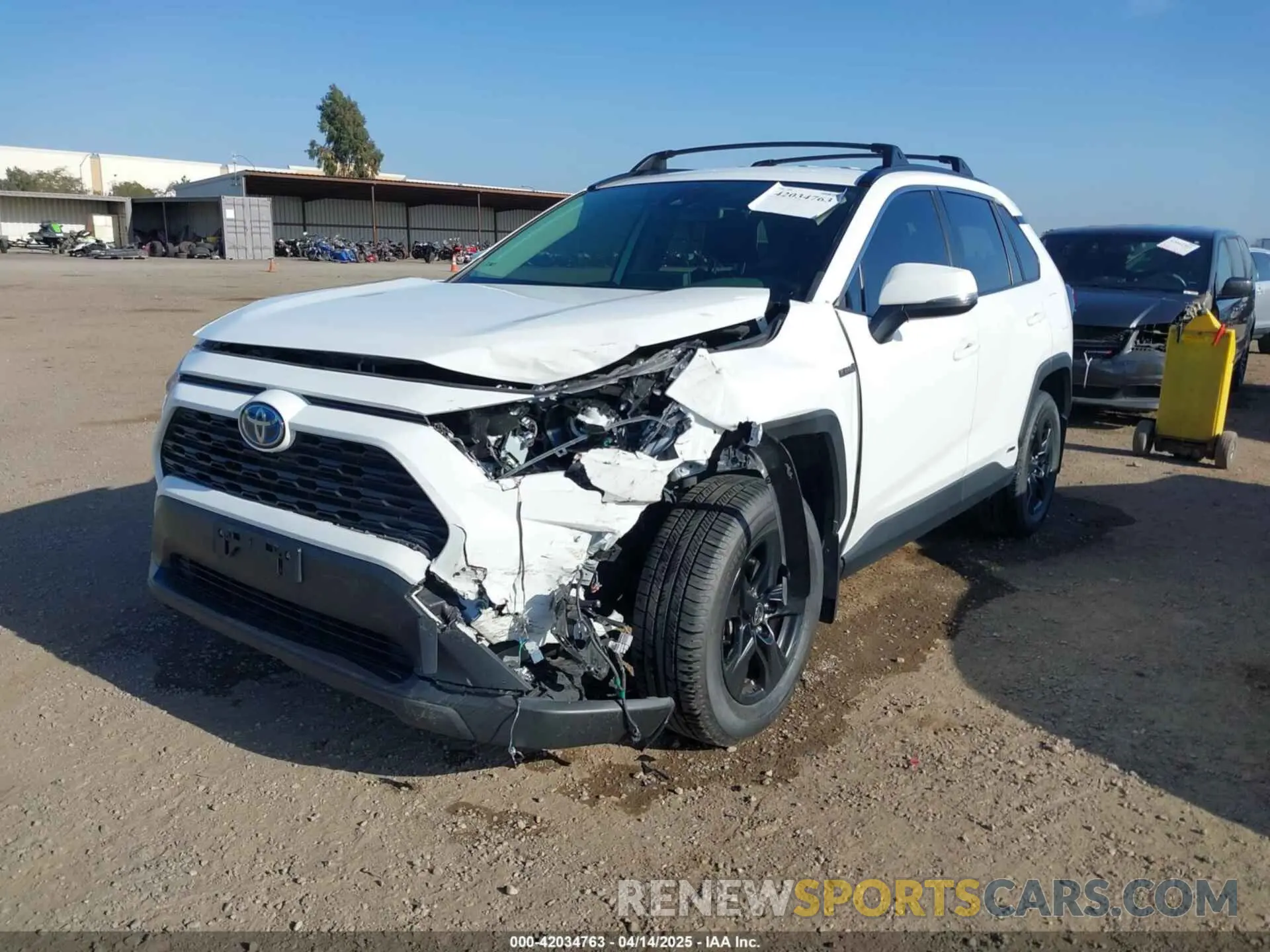 2 Photograph of a damaged car JTMRWRFV1MD107344 TOYOTA RAV4 HYBRID 2021