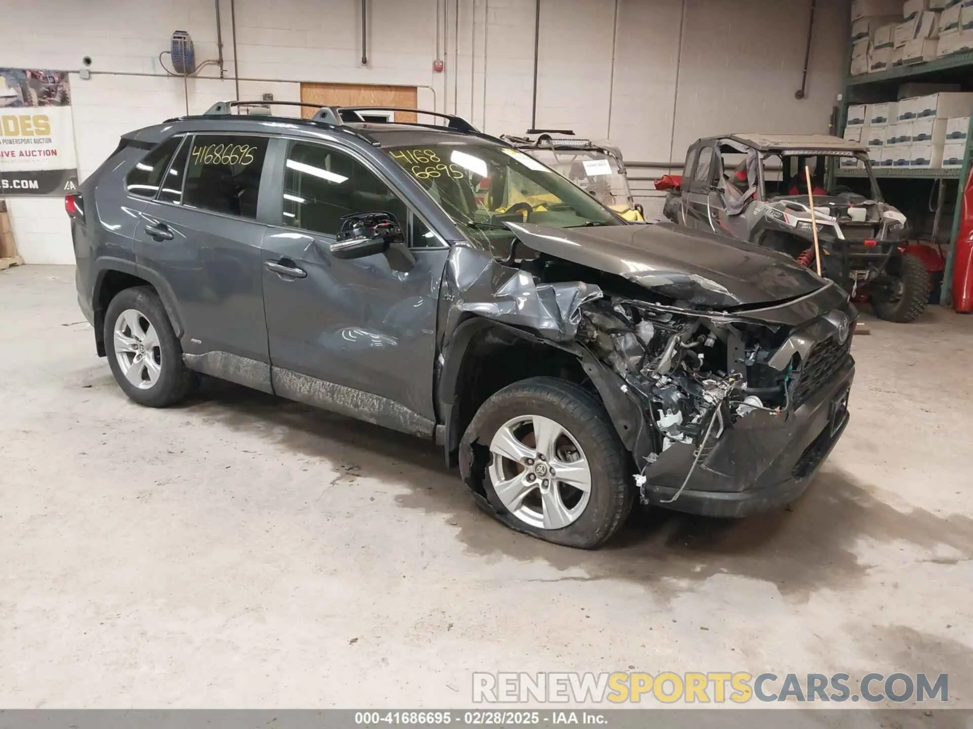 1 Photograph of a damaged car JTMRWRFV2MD125979 TOYOTA RAV4 HYBRID 2021
