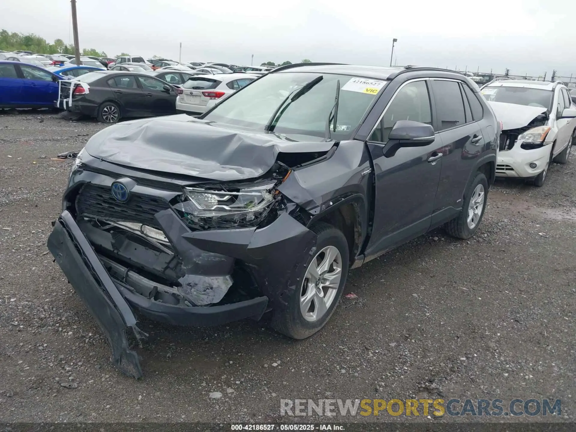 2 Photograph of a damaged car JTMRWRFV6MD127279 TOYOTA RAV4 HYBRID 2021