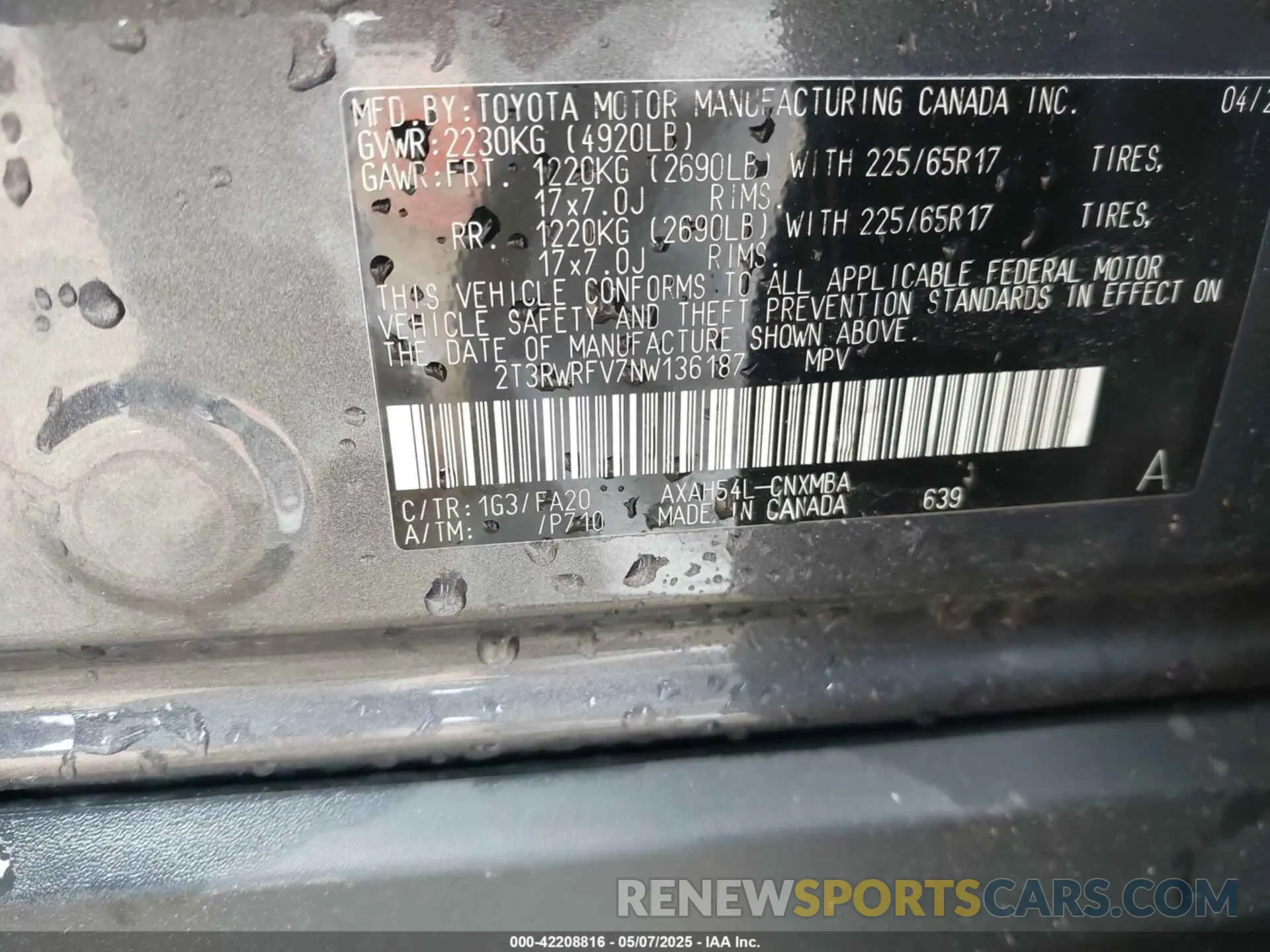 9 Photograph of a damaged car 2T3RWRFV7NW136187 TOYOTA RAV4 HYBRID 2022