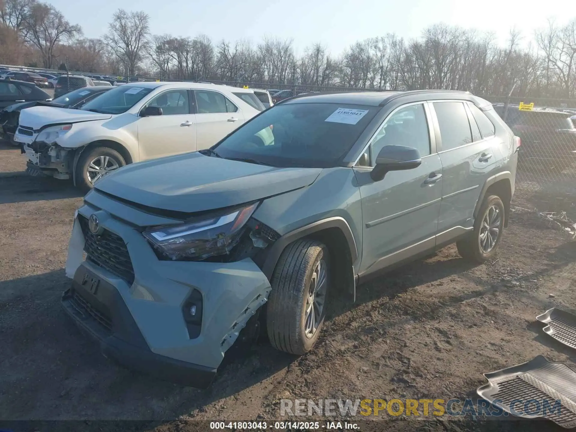 2 Photograph of a damaged car 4T3B6RFV3NU086227 TOYOTA RAV4 HYBRID 2022