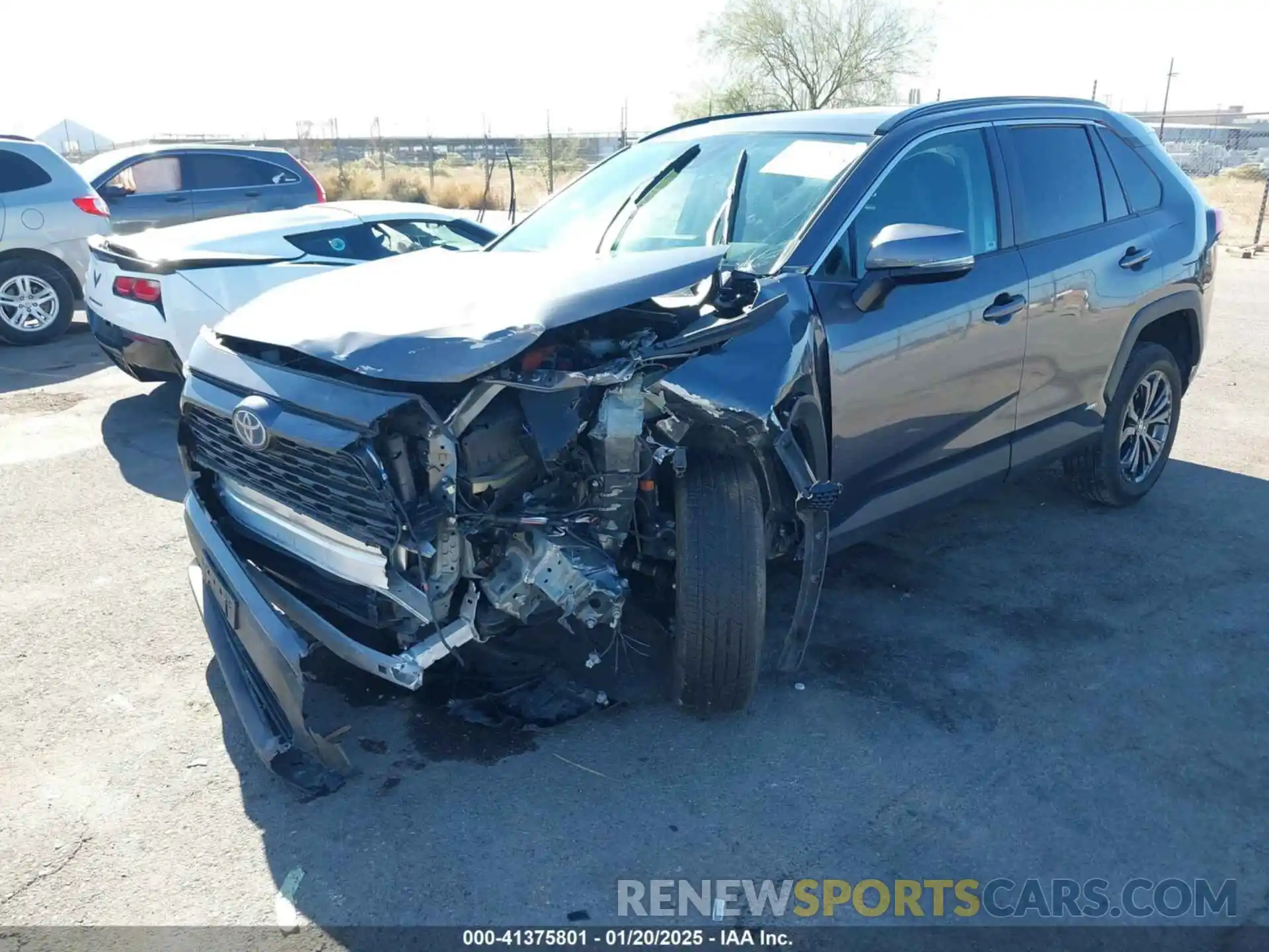 2 Photograph of a damaged car 4T3B6RFV9NU102348 TOYOTA RAV4 HYBRID 2022