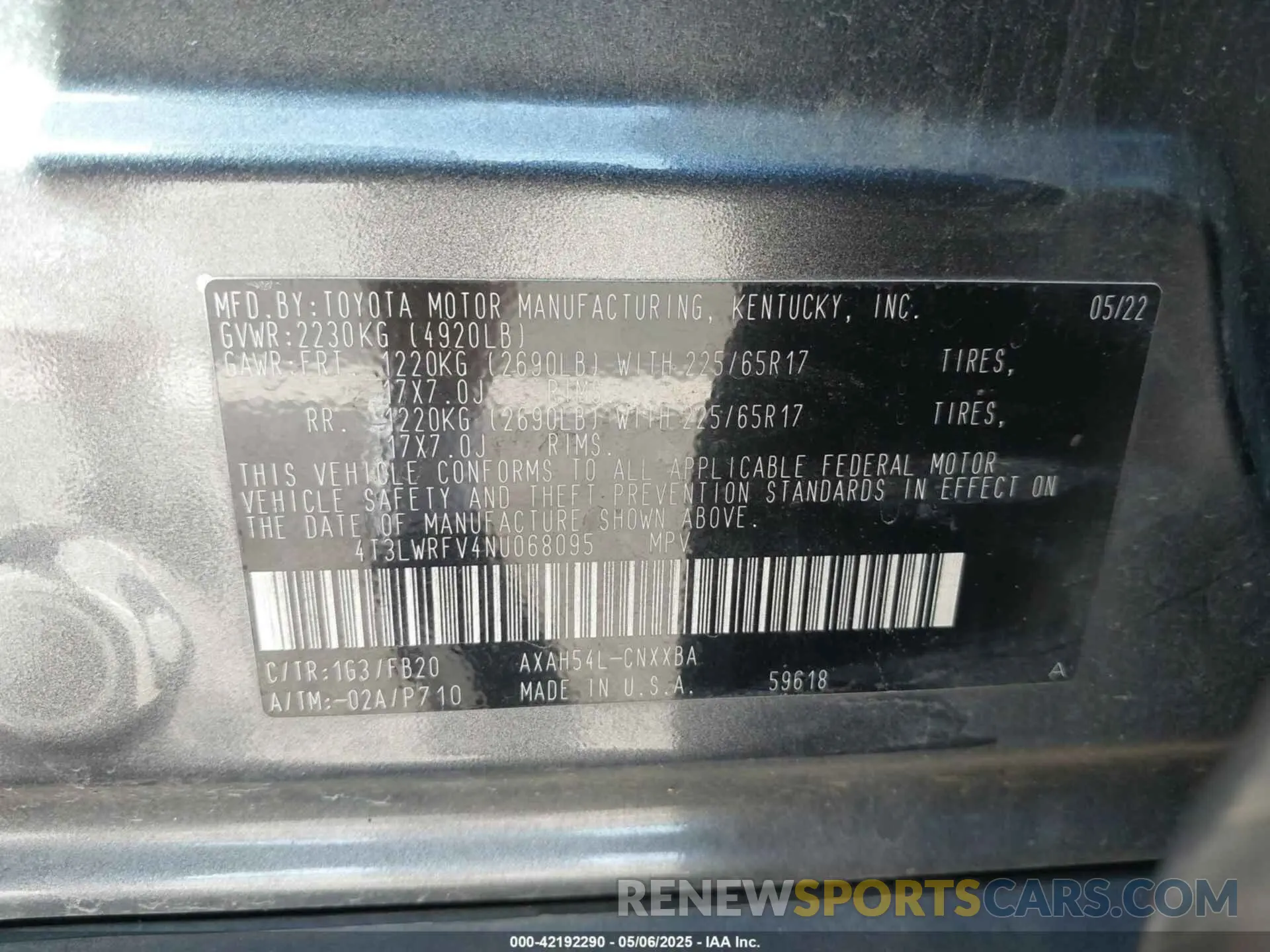 9 Photograph of a damaged car 4T3LWRFV4NU068095 TOYOTA RAV4 HYBRID 2022
