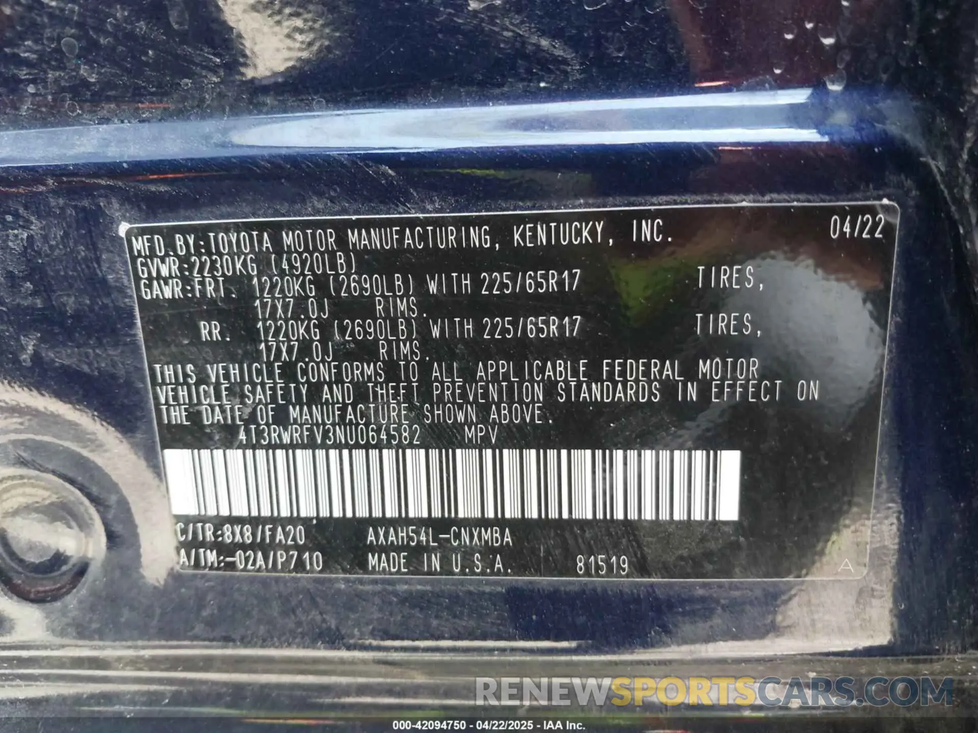 9 Photograph of a damaged car 4T3RWRFV3NU064582 TOYOTA RAV4 HYBRID 2022