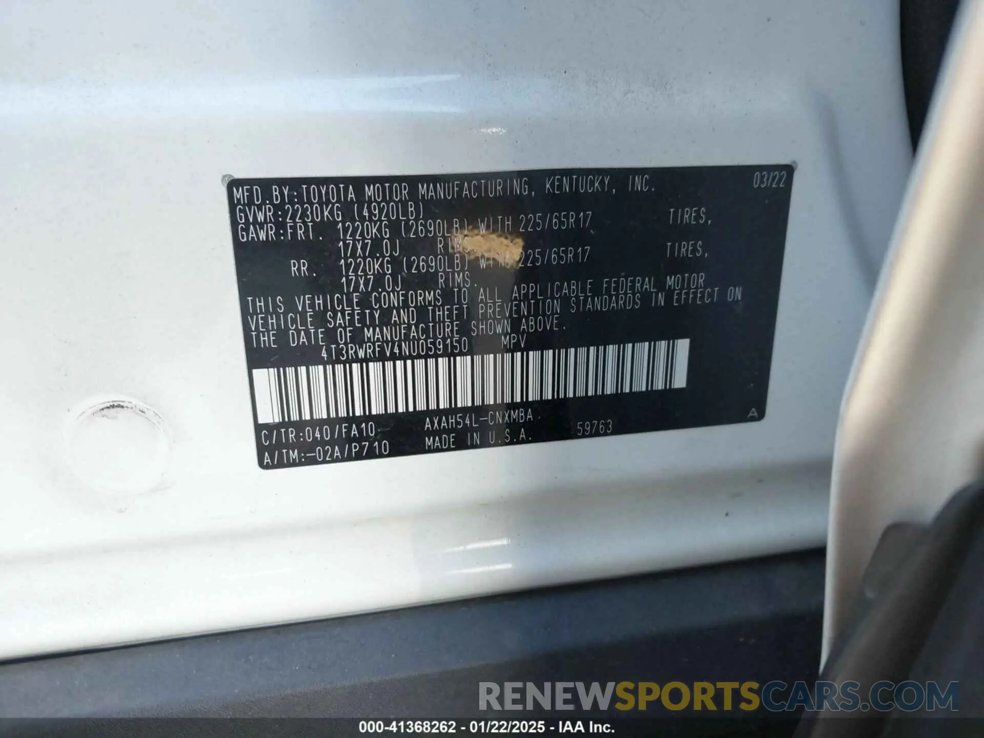 9 Photograph of a damaged car 4T3RWRFV4NU059150 TOYOTA RAV4 HYBRID 2022
