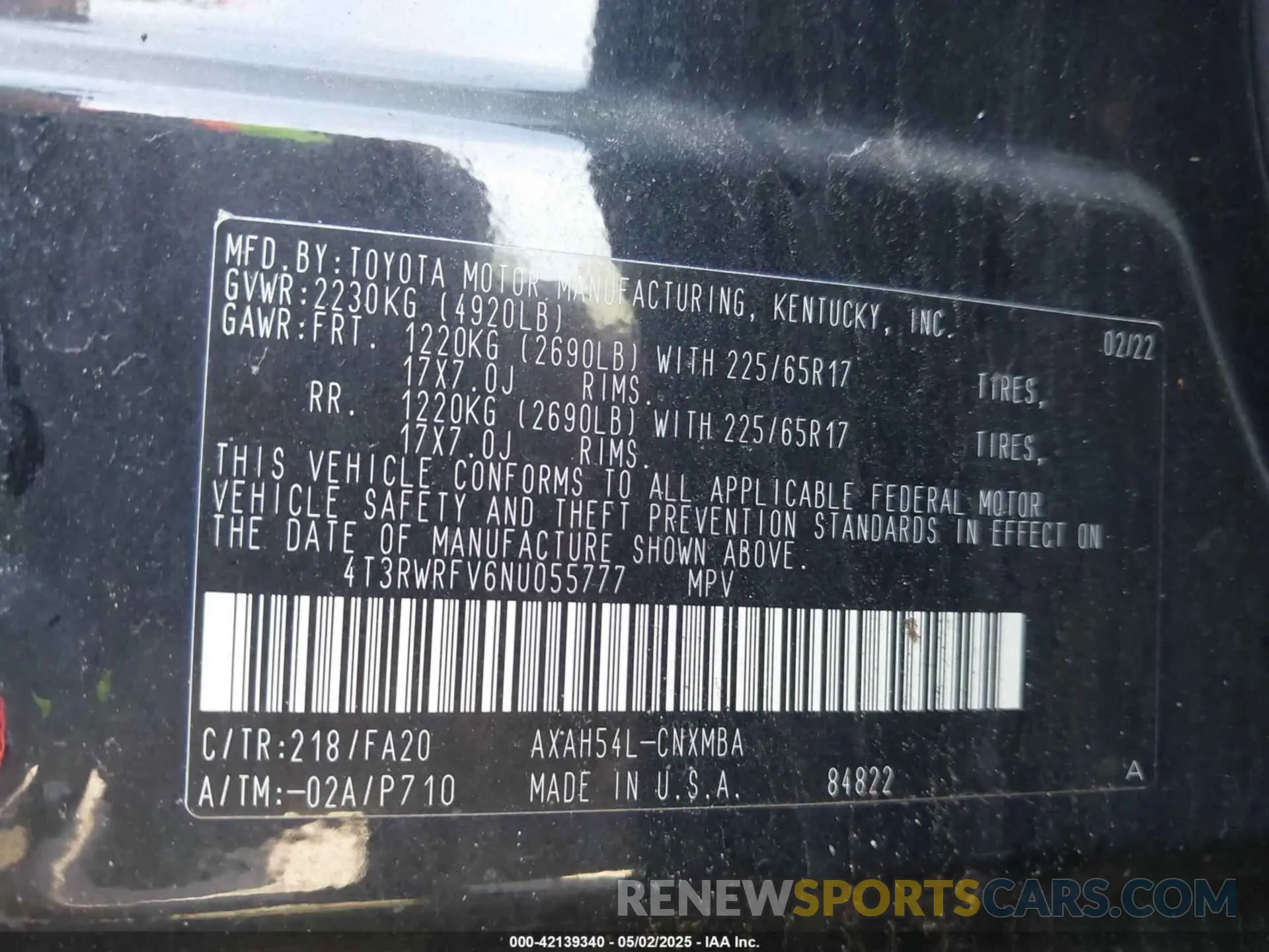 9 Photograph of a damaged car 4T3RWRFV6NU055777 TOYOTA RAV4 HYBRID 2022
