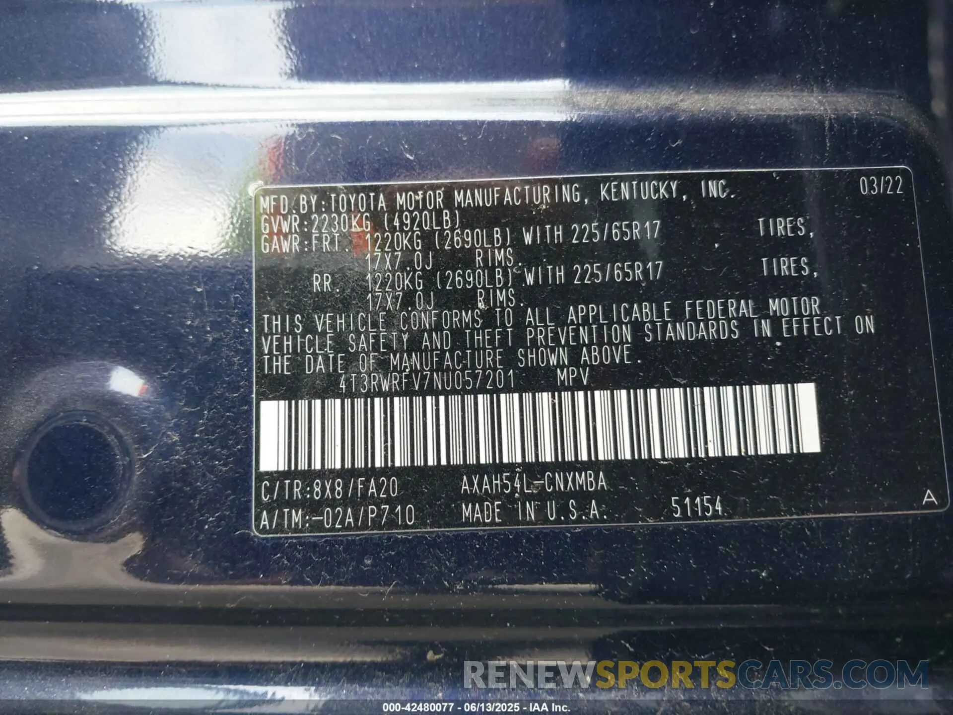 9 Photograph of a damaged car 4T3RWRFV7NU057201 TOYOTA RAV4 HYBRID 2022