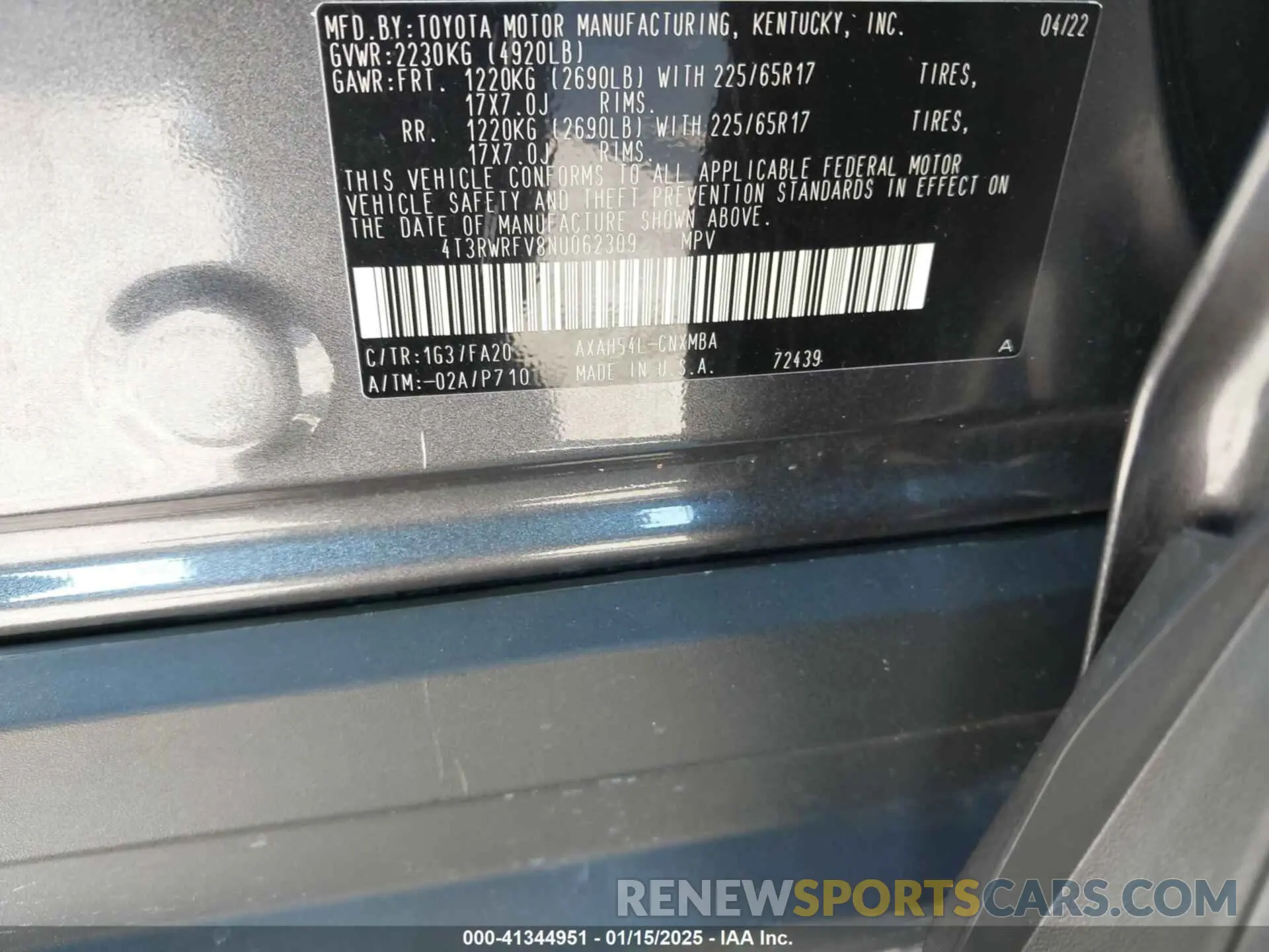 9 Photograph of a damaged car 4T3RWRFV8NU062309 TOYOTA RAV4 HYBRID 2022