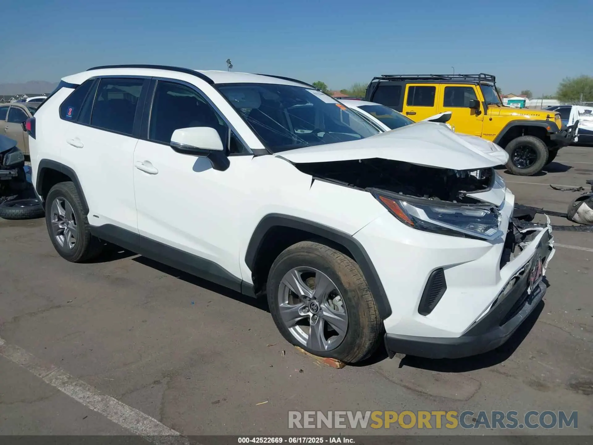 1 Photograph of a damaged car 4T3RWRFV8NU082057 TOYOTA RAV4 HYBRID 2022