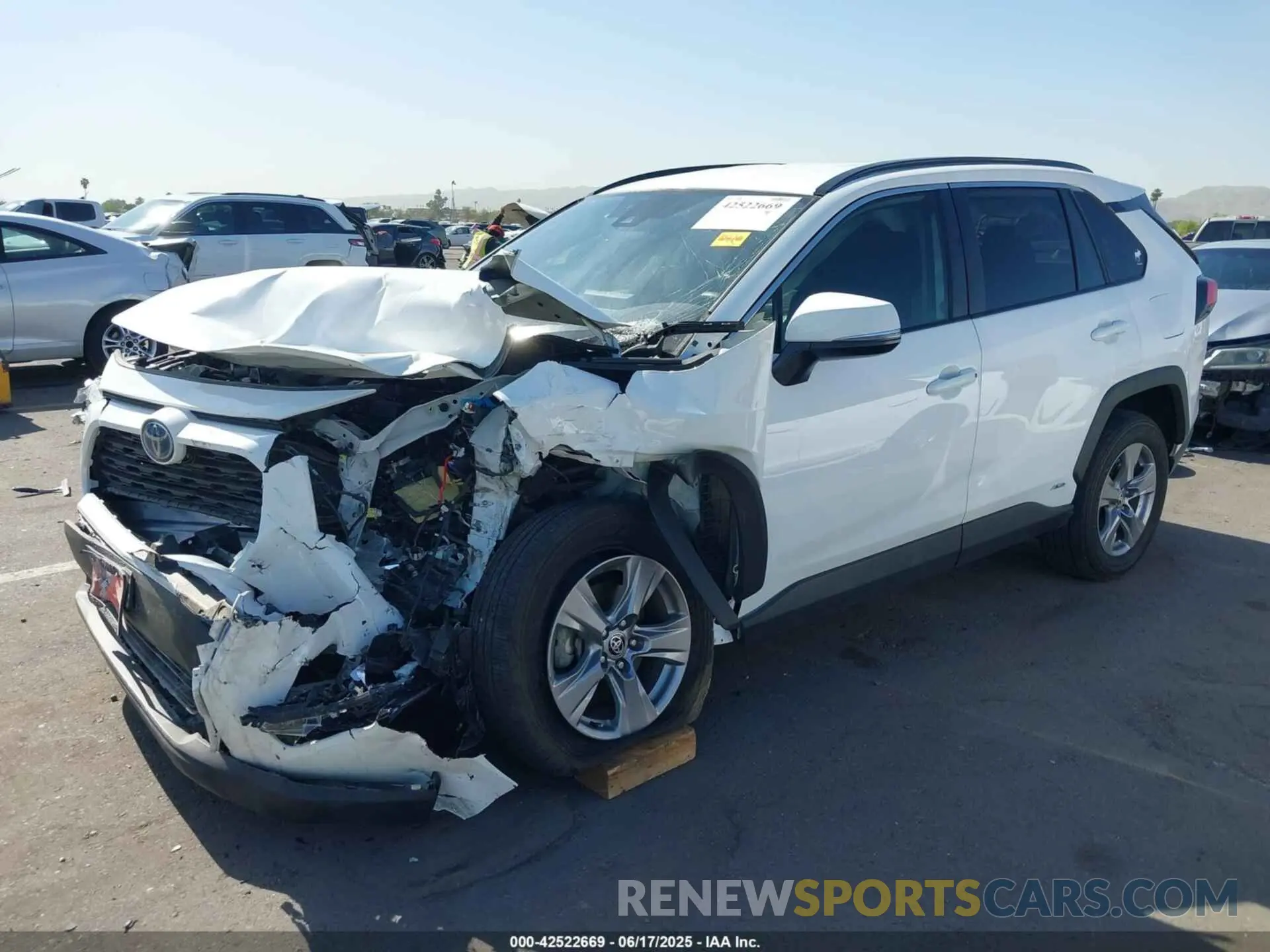 2 Photograph of a damaged car 4T3RWRFV8NU082057 TOYOTA RAV4 HYBRID 2022