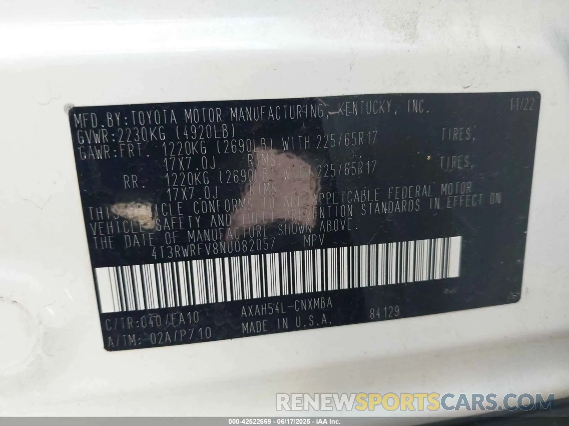 9 Photograph of a damaged car 4T3RWRFV8NU082057 TOYOTA RAV4 HYBRID 2022