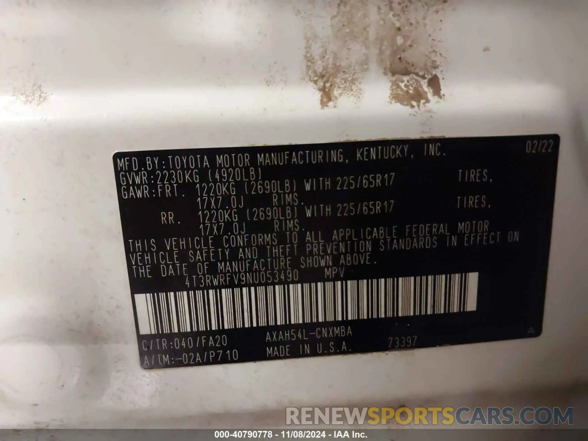 9 Photograph of a damaged car 4T3RWRFV9NU053490 TOYOTA RAV4 HYBRID 2022