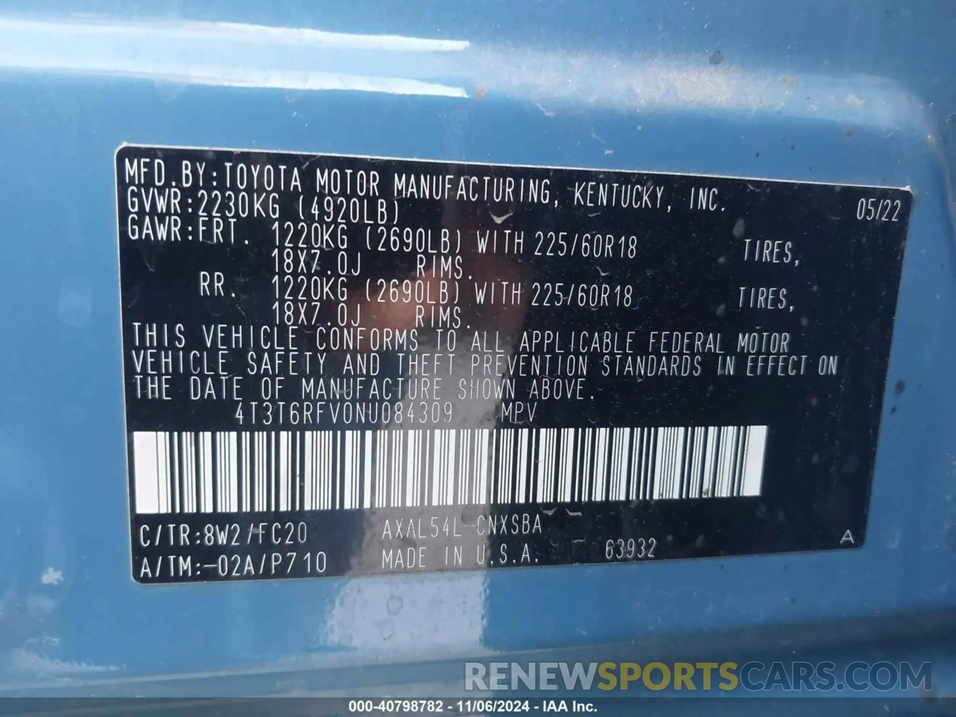 9 Photograph of a damaged car 4T3T6RFV0NU084309 TOYOTA RAV4 HYBRID 2022