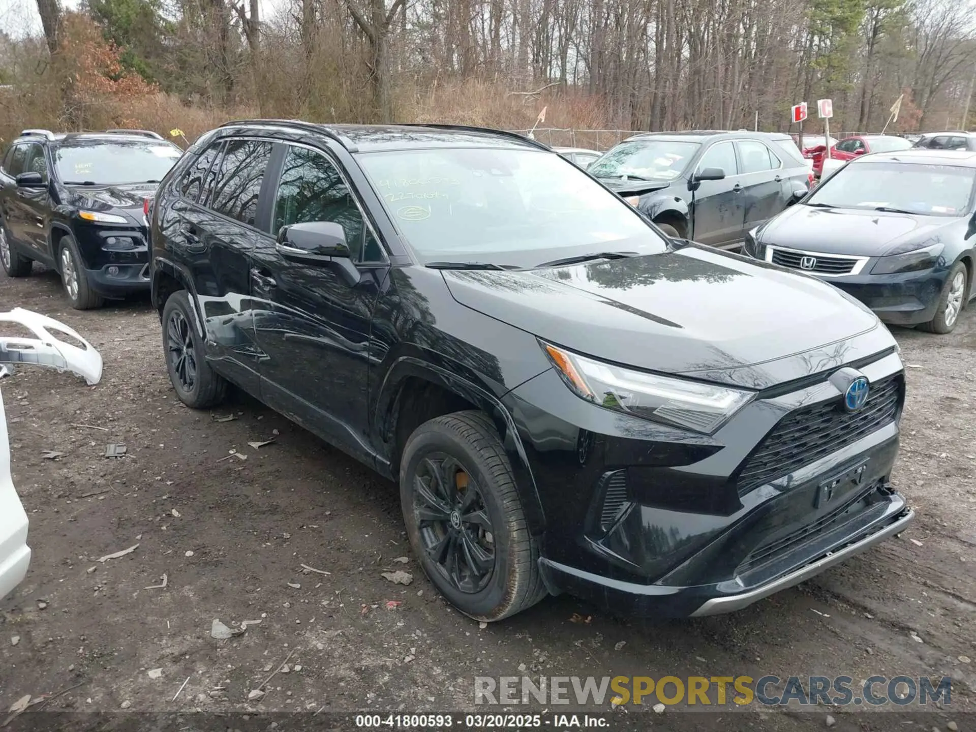 1 Photograph of a damaged car 4T3T6RFV8NU081545 TOYOTA RAV4 HYBRID 2022