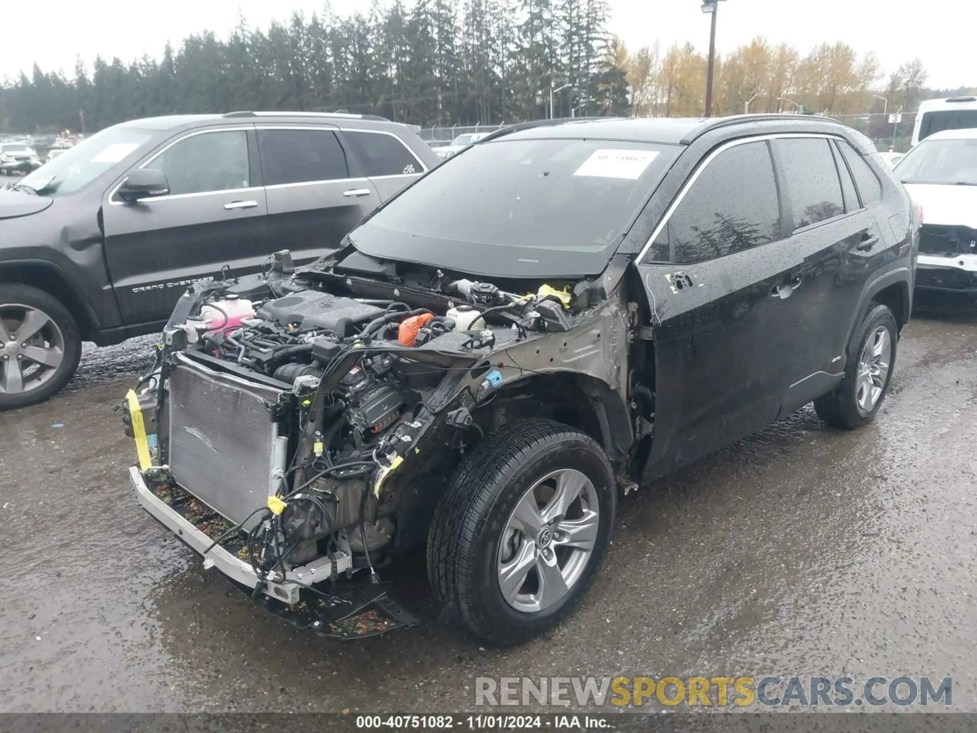 2 Photograph of a damaged car JTMLWRFVXND567321 TOYOTA RAV4 HYBRID 2022