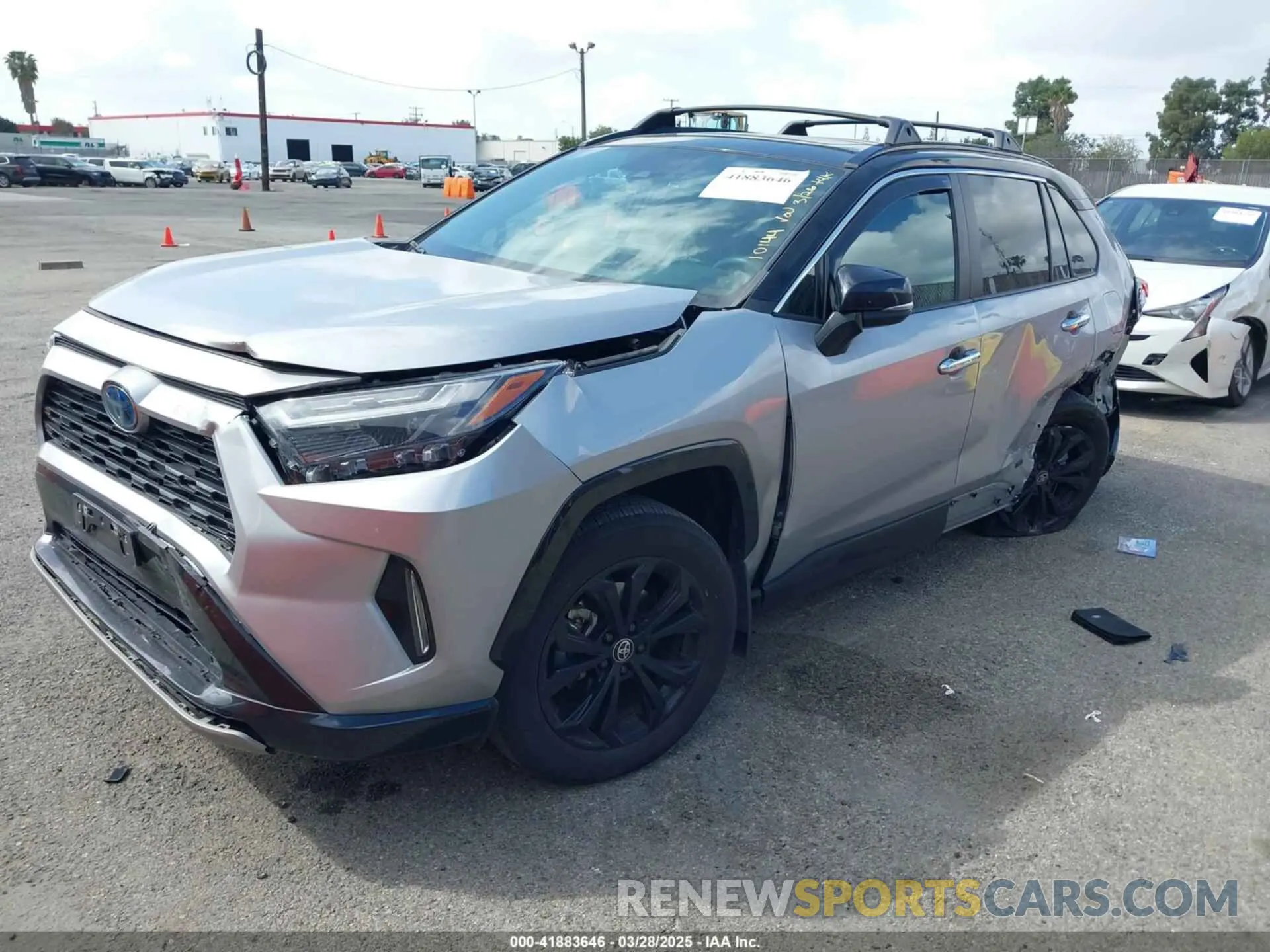 2 Photograph of a damaged car 2T3E6RFVXPW038952 TOYOTA RAV4 HYBRID 2023