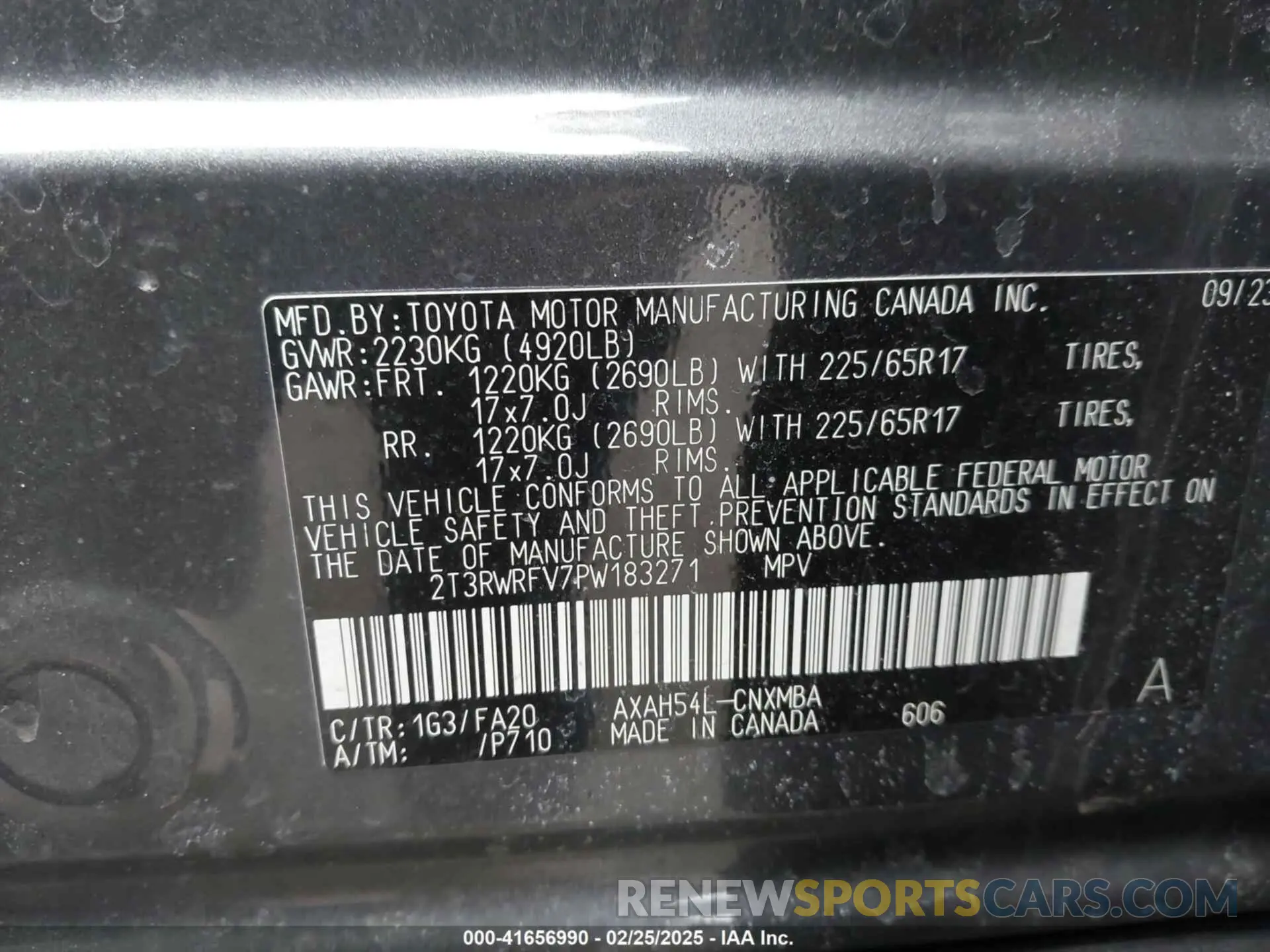 9 Photograph of a damaged car 2T3RWRFV7PW183271 TOYOTA RAV4 HYBRID 2023