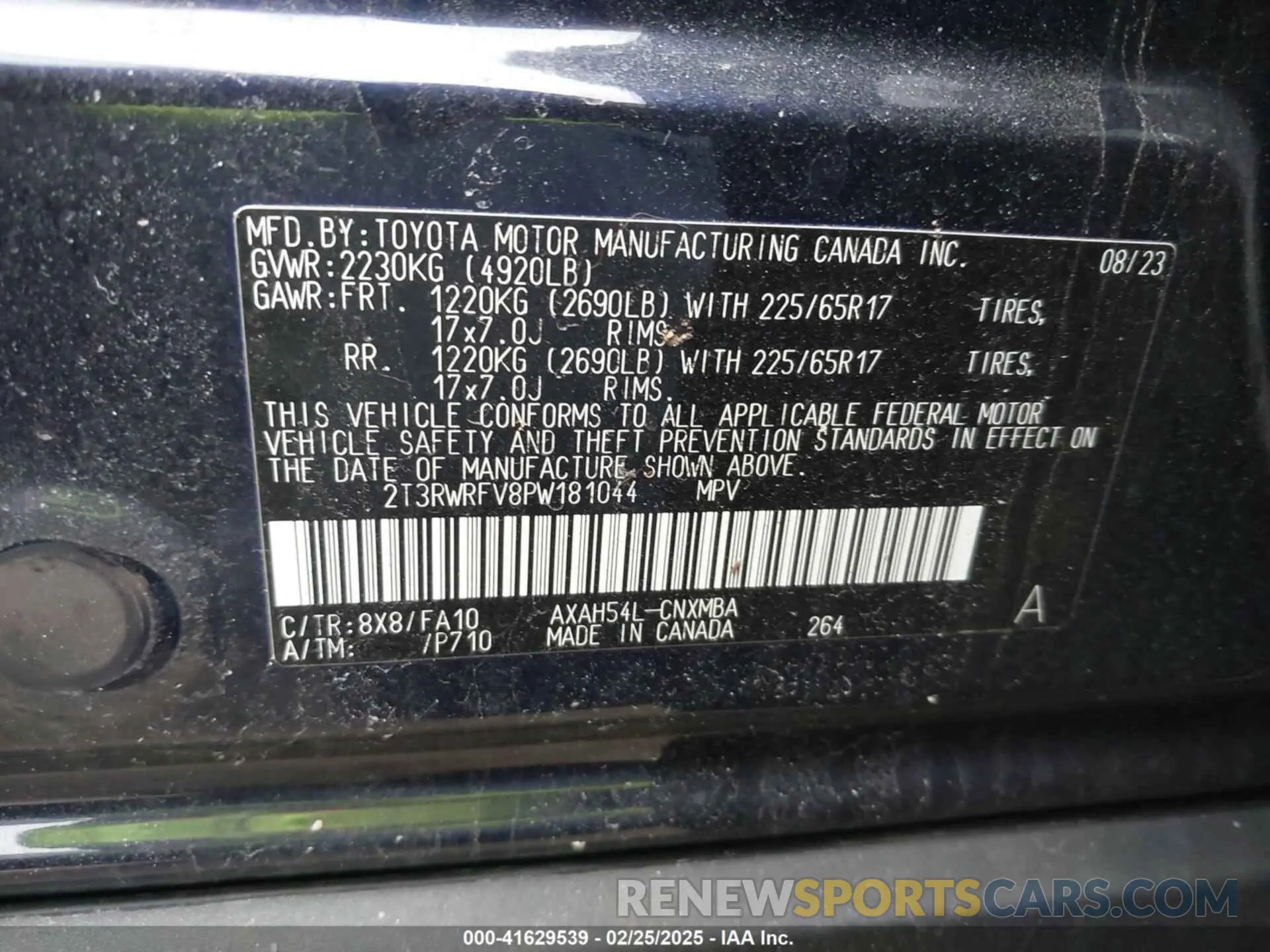 9 Photograph of a damaged car 2T3RWRFV8PW181044 TOYOTA RAV4 HYBRID 2023