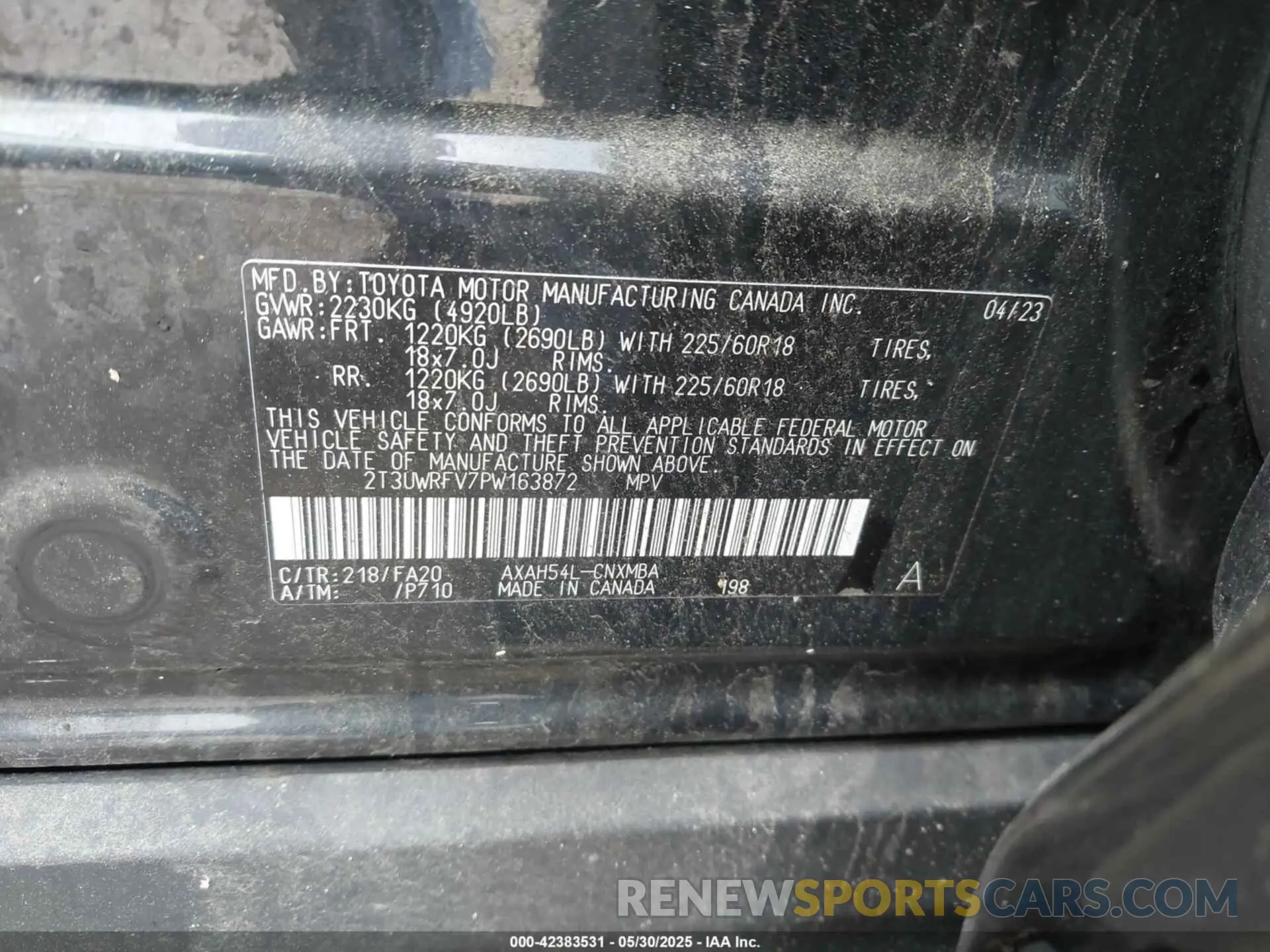 9 Photograph of a damaged car 2T3UWRFV7PW163872 TOYOTA RAV4 HYBRID 2023