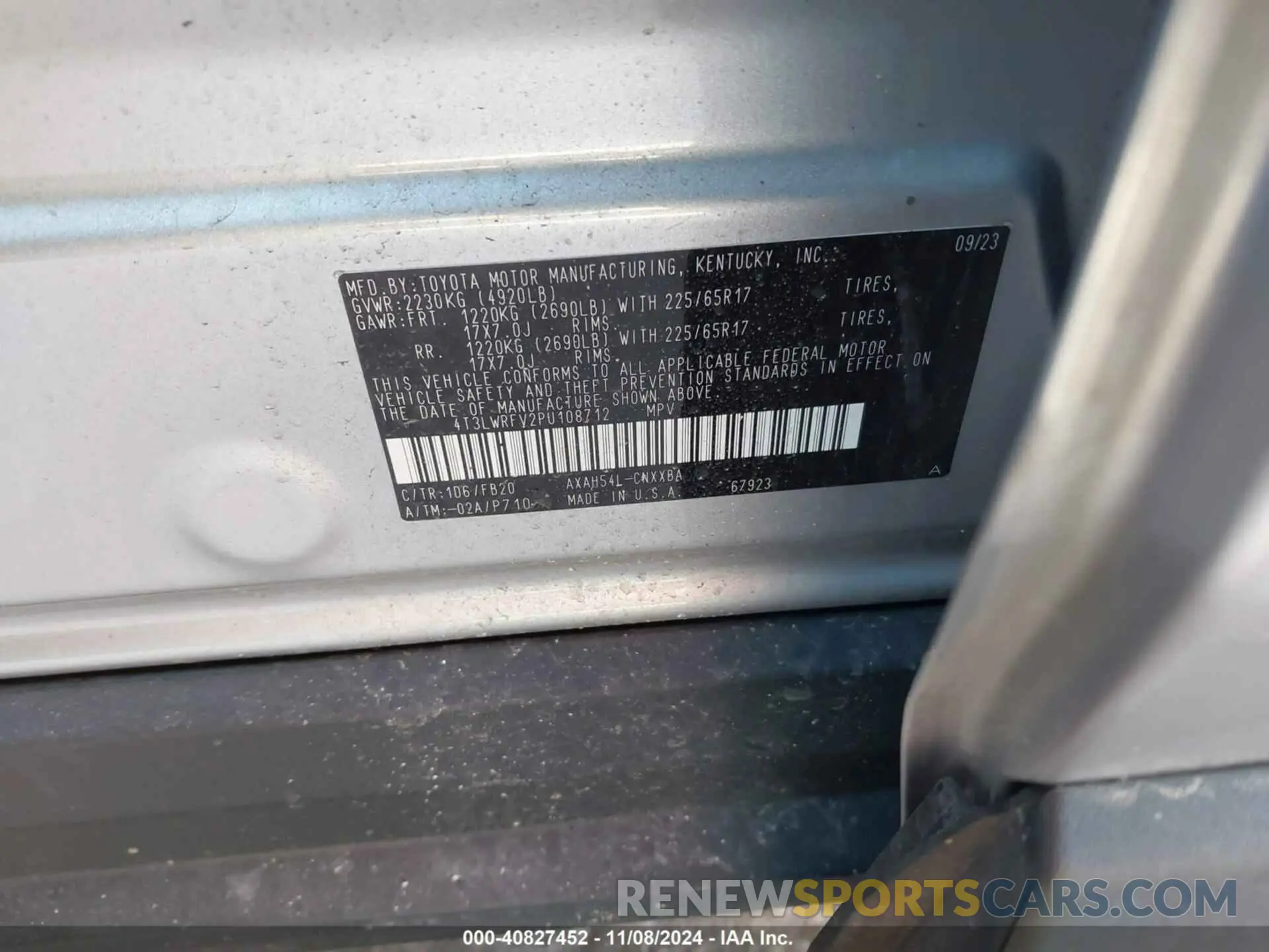 9 Photograph of a damaged car 4T3LWRFV2PU108712 TOYOTA RAV4 HYBRID 2023