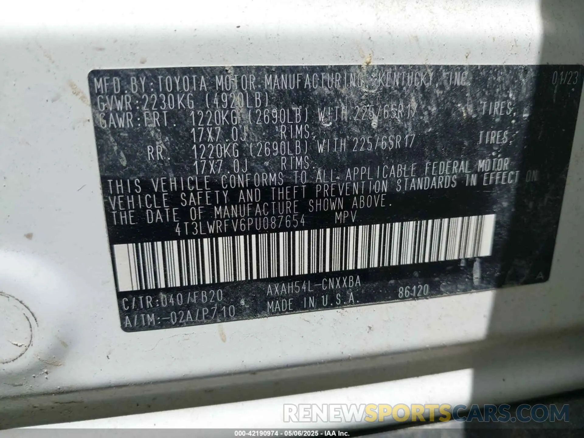 9 Photograph of a damaged car 4T3LWRFV6PU087654 TOYOTA RAV4 HYBRID 2023