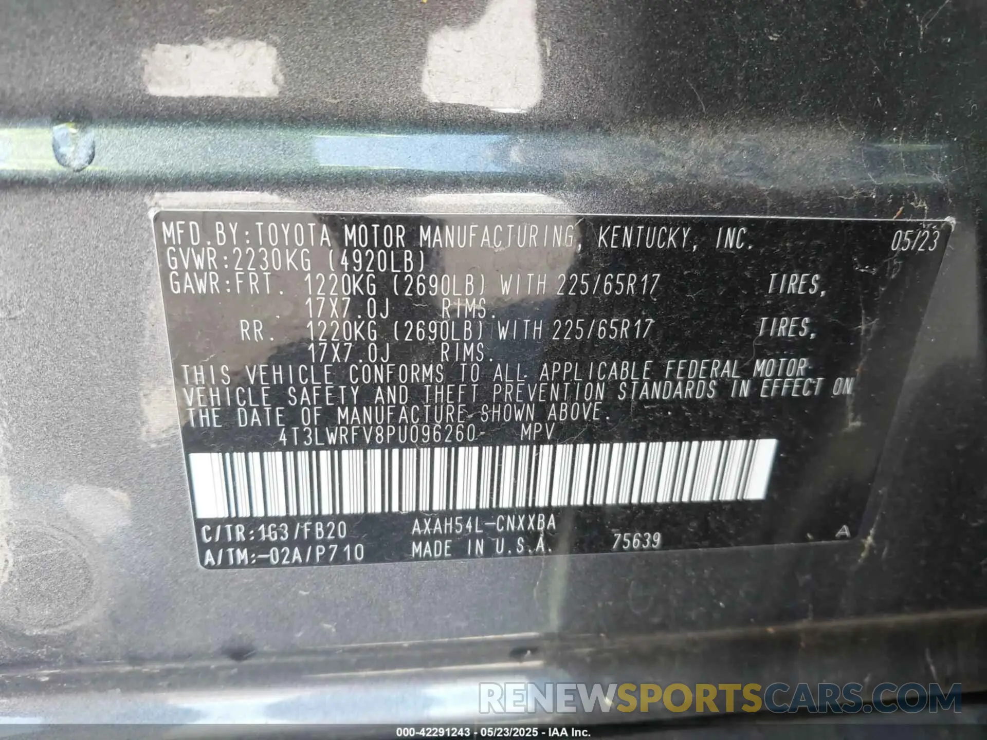 9 Photograph of a damaged car 4T3LWRFV8PU096260 TOYOTA RAV4 HYBRID 2023