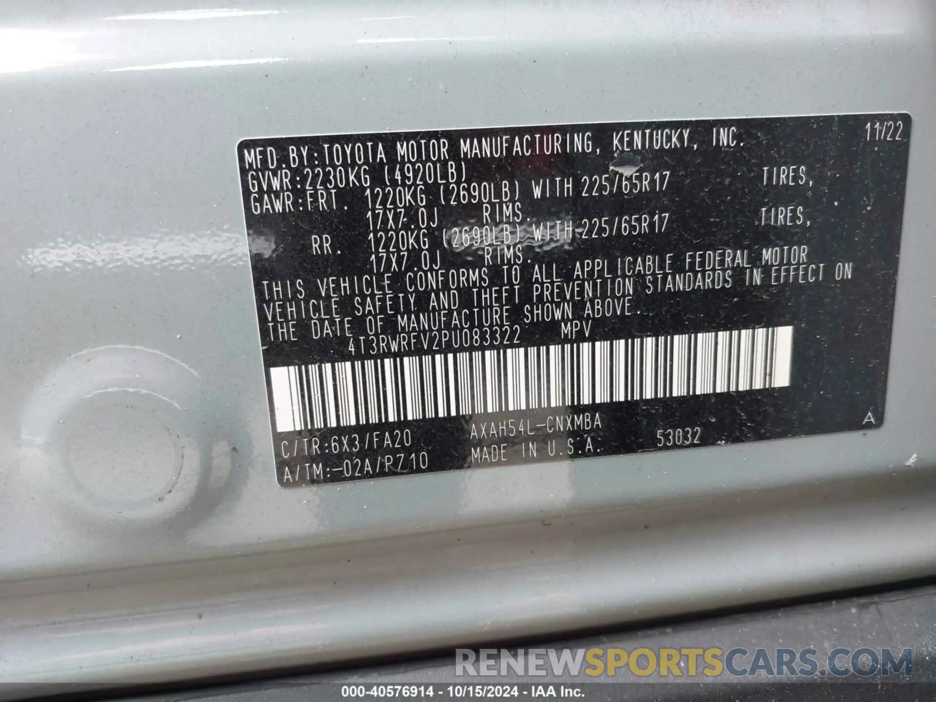 9 Photograph of a damaged car 4T3RWRFV2PU083322 TOYOTA RAV4 HYBRID 2023