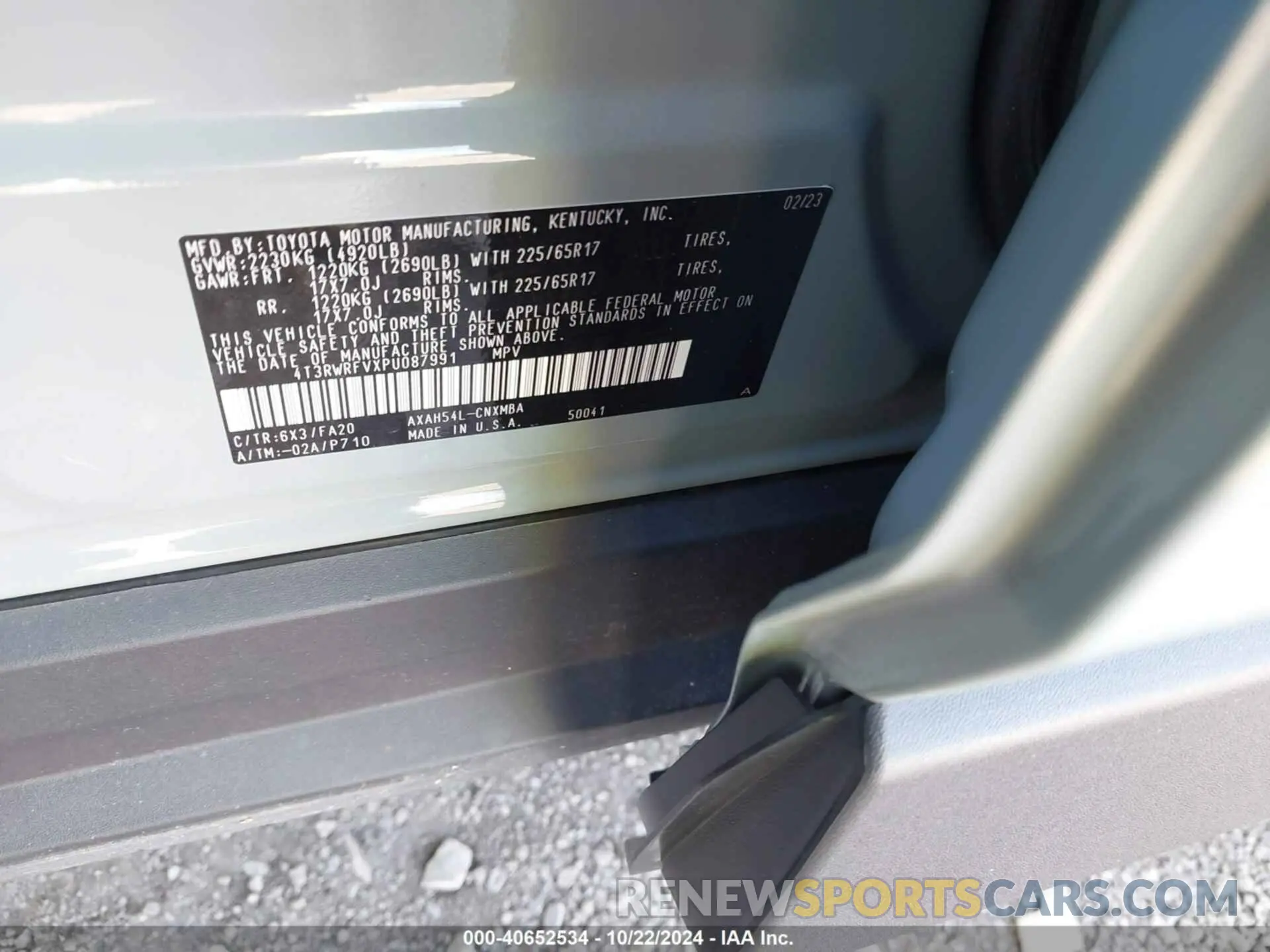 9 Photograph of a damaged car 4T3RWRFVXPU087991 TOYOTA RAV4 HYBRID 2023