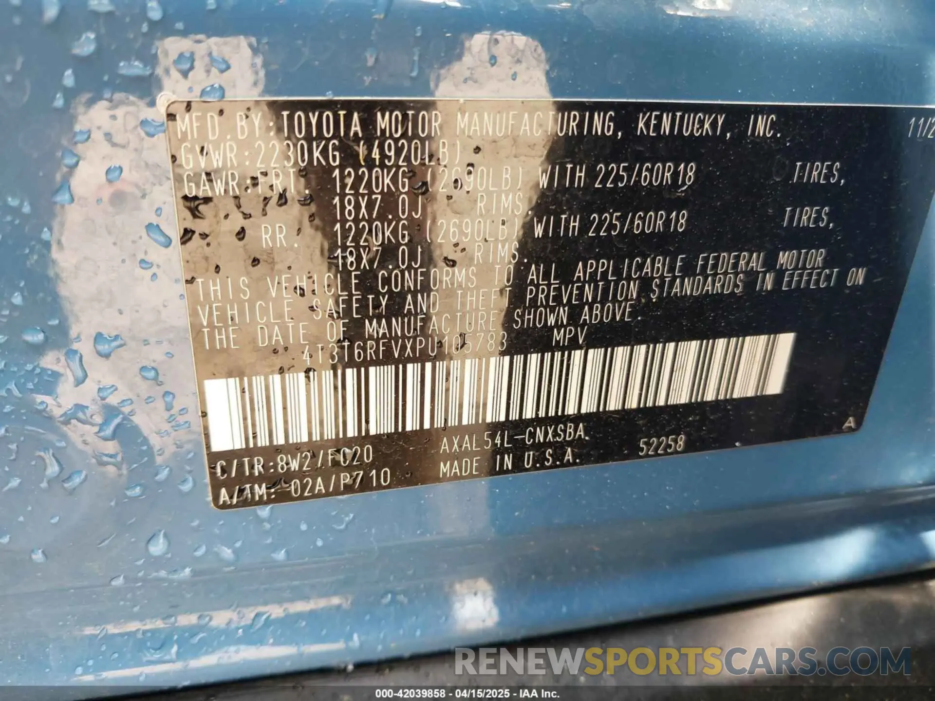 9 Photograph of a damaged car 4T3T6RFVXPU105783 TOYOTA RAV4 HYBRID 2023