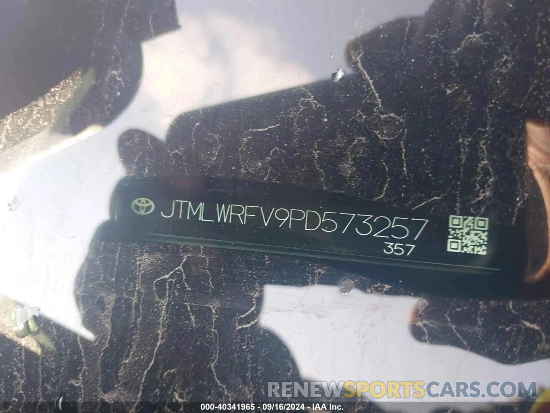 16 Photograph of a damaged car JTMLWRFV9PD573257 TOYOTA RAV4 HYBRID 2023