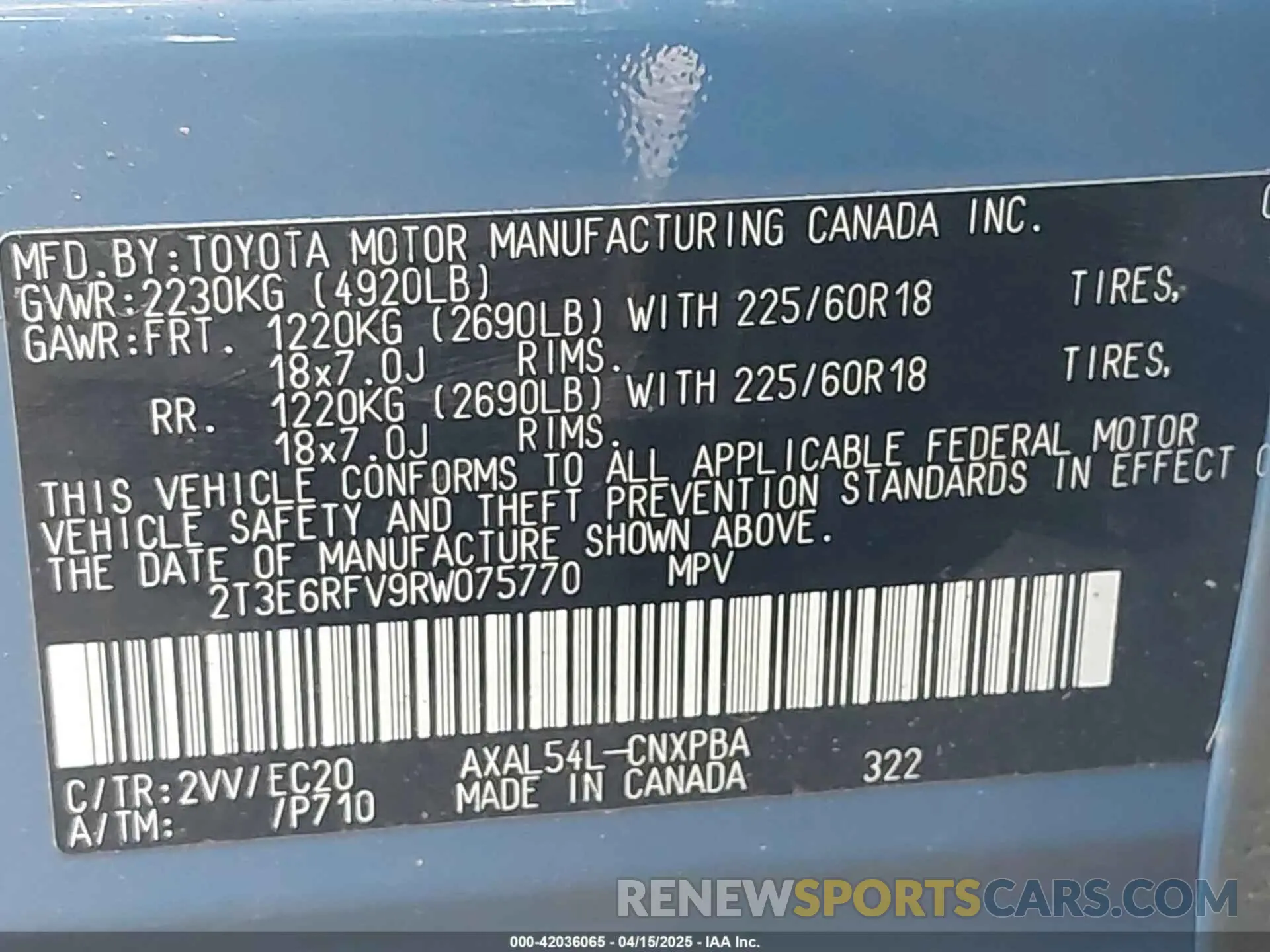 9 Photograph of a damaged car 2T3E6RFV9RW075770 TOYOTA RAV4 HYBRID 2024