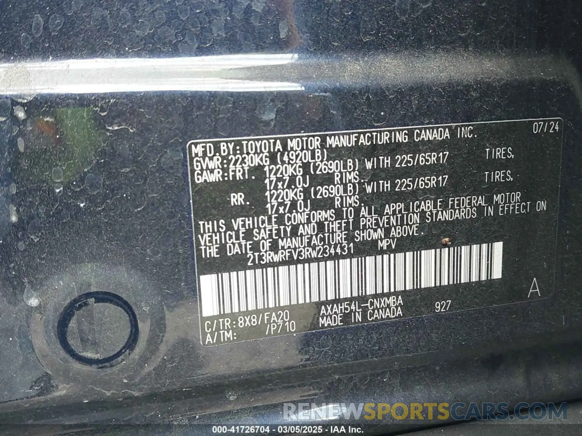 9 Photograph of a damaged car 2T3RWRFV3RW234431 TOYOTA RAV4 HYBRID 2024