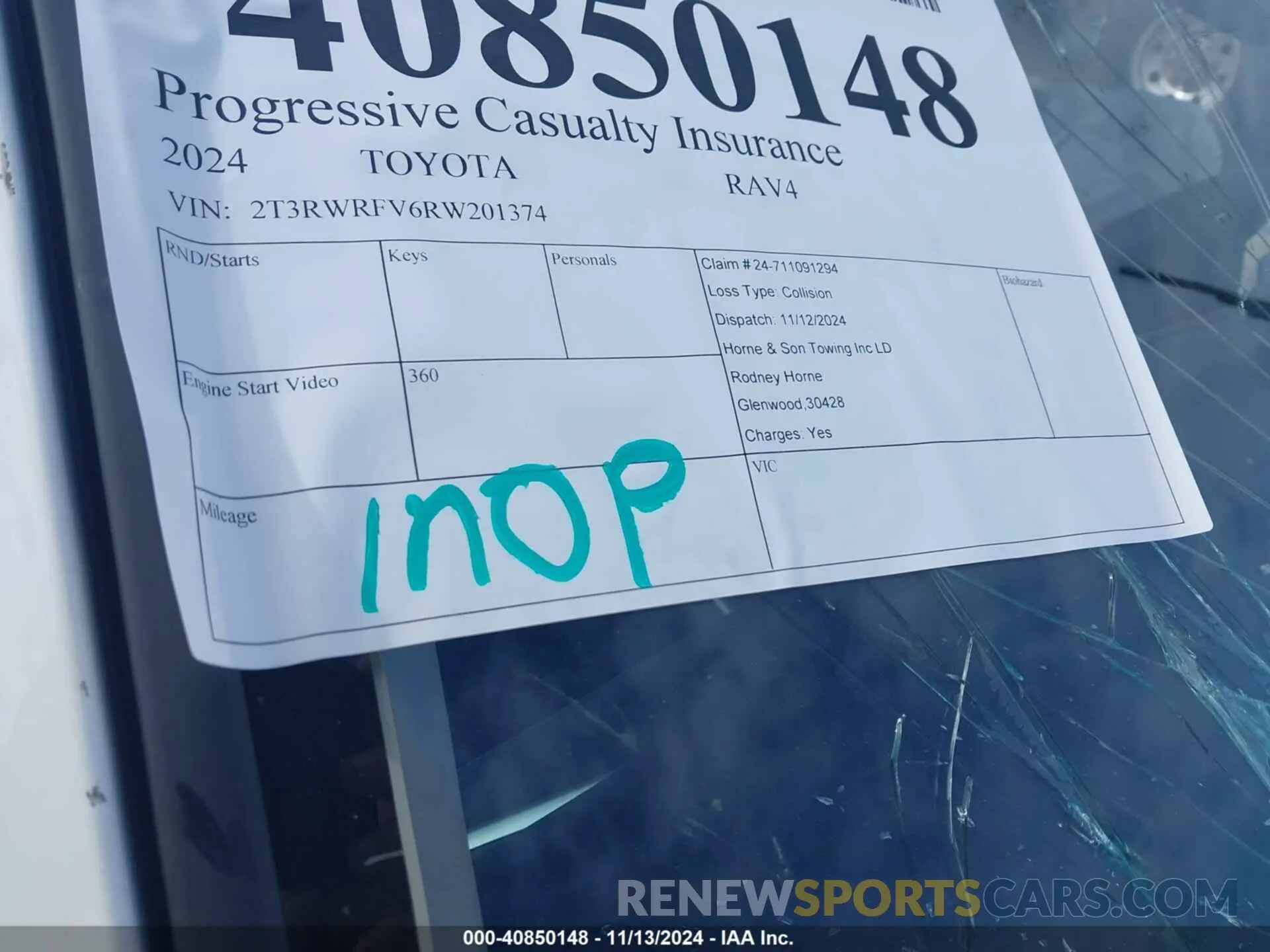 15 Photograph of a damaged car 2T3RWRFV6RW201374 TOYOTA RAV4 HYBRID 2024